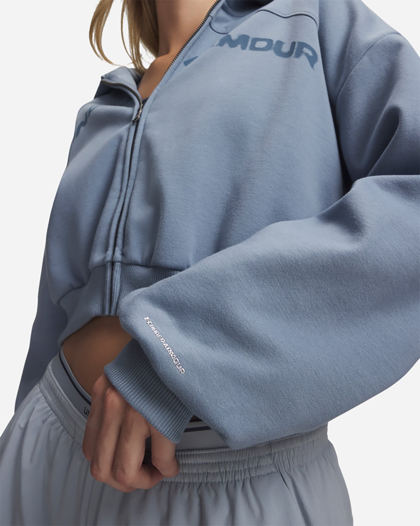 Felpa UNDER ARMOUR ICON LOGO W - Azzurro - 2 | Cisalfa Sport