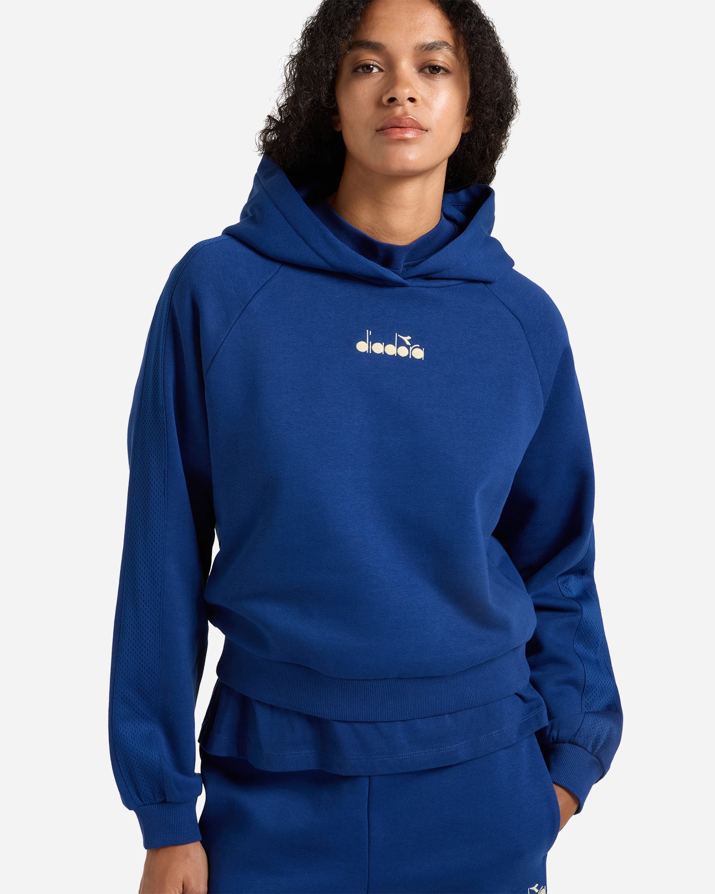 Felpa DIADORA CLASSIC W - Blu - 4 | Cisalfa Sport