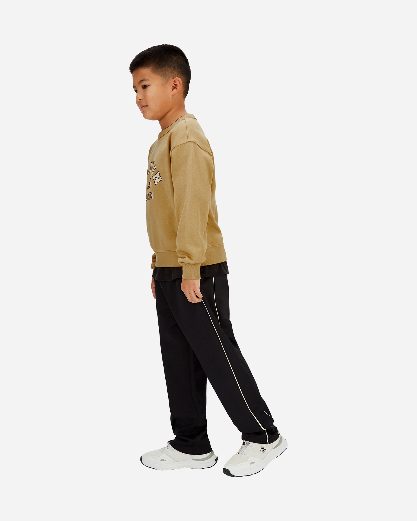 Felpa CALVIN KLEIN JEANS COLLEGE JR - Beige - 2 | Cisalfa Sport