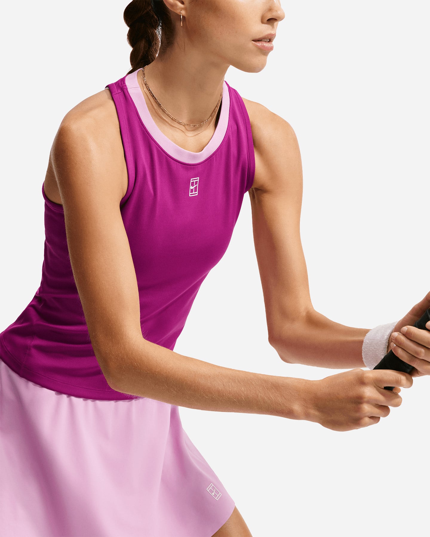 T-shirt tennis NIKE ADVANTAGE W - Rosso - 4 | Cisalfa Sport