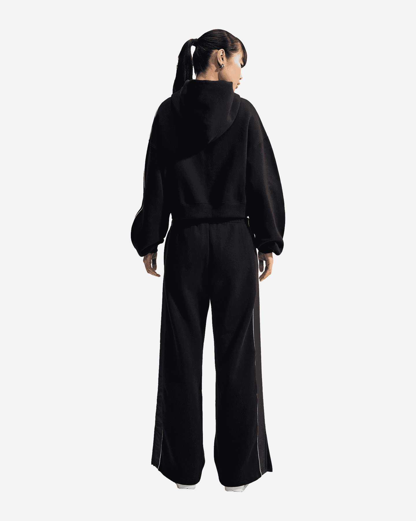 Felpa NIKE STUDIO FLEECE W - Nero - 2 | Cisalfa Sport