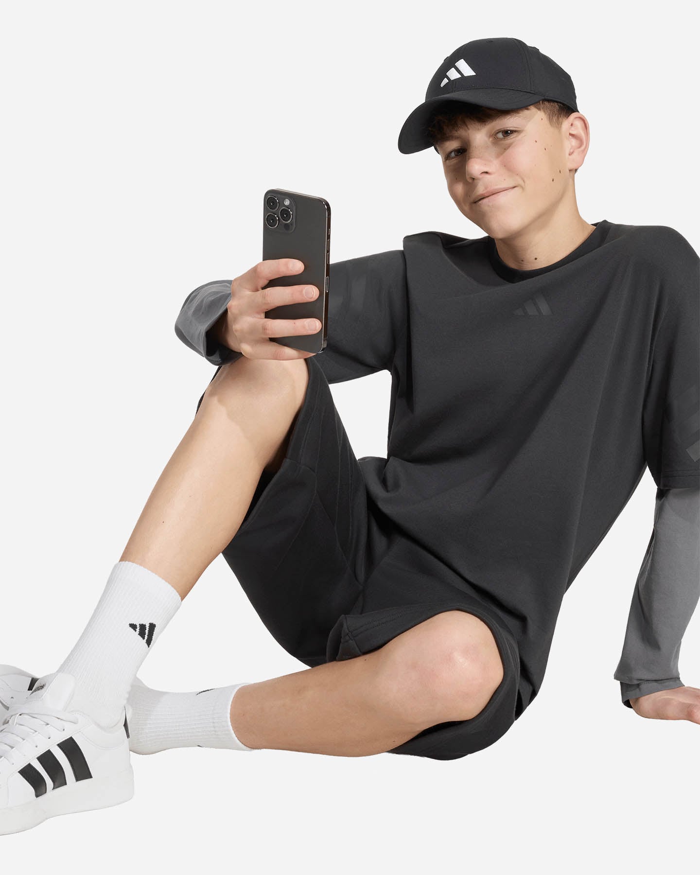 T-shirt ADIDAS FUTURE ICONS 2IN1 JR - Nero - 2 | Cisalfa Sport