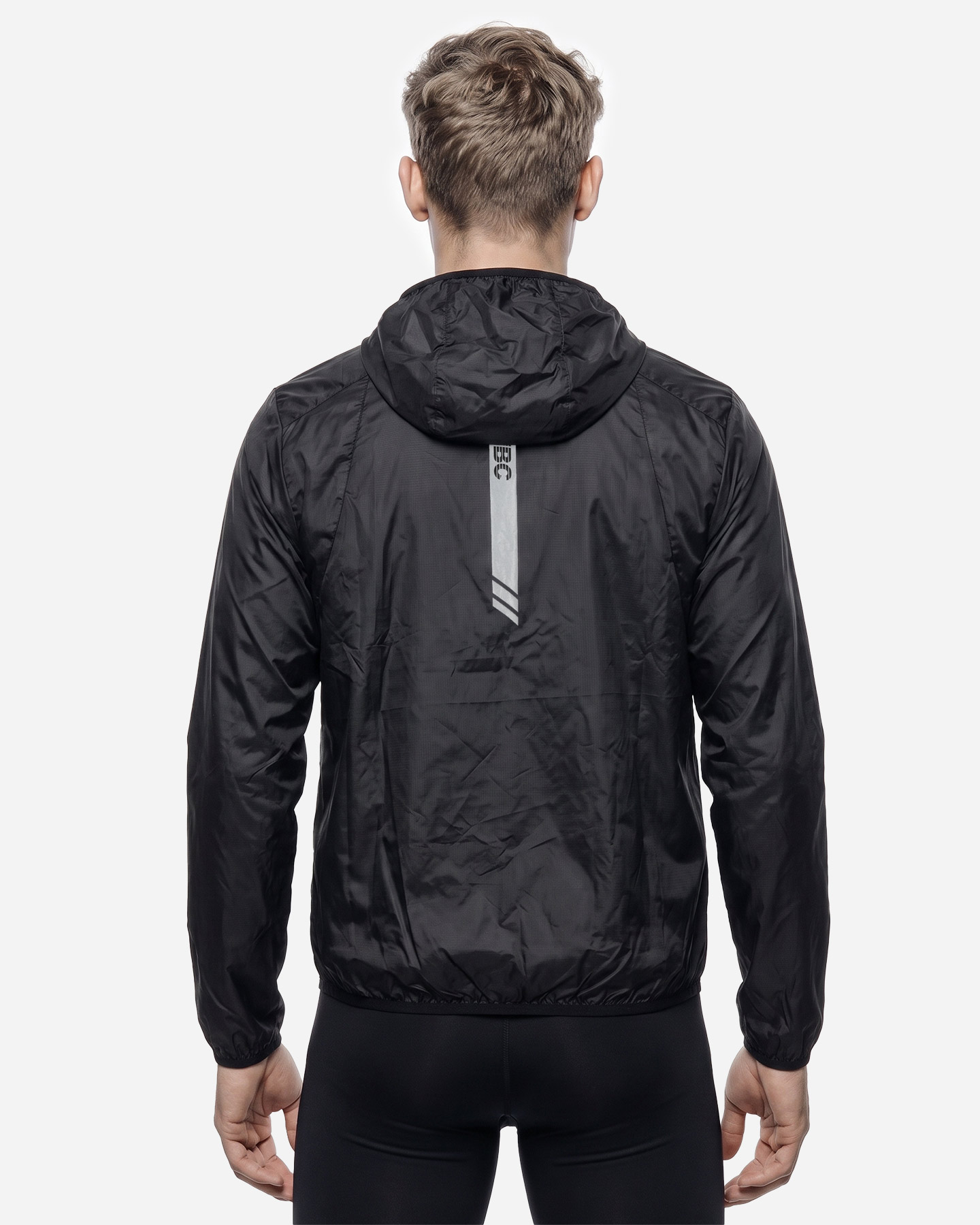 Giacca running ABC BASIC M - Nero - 3 | Cisalfa Sport