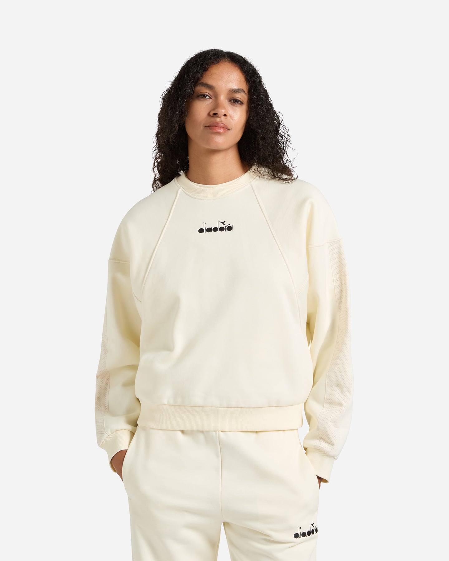 Felpa DIADORA CLASSIC W - Bianco - 1 | Cisalfa Sport
