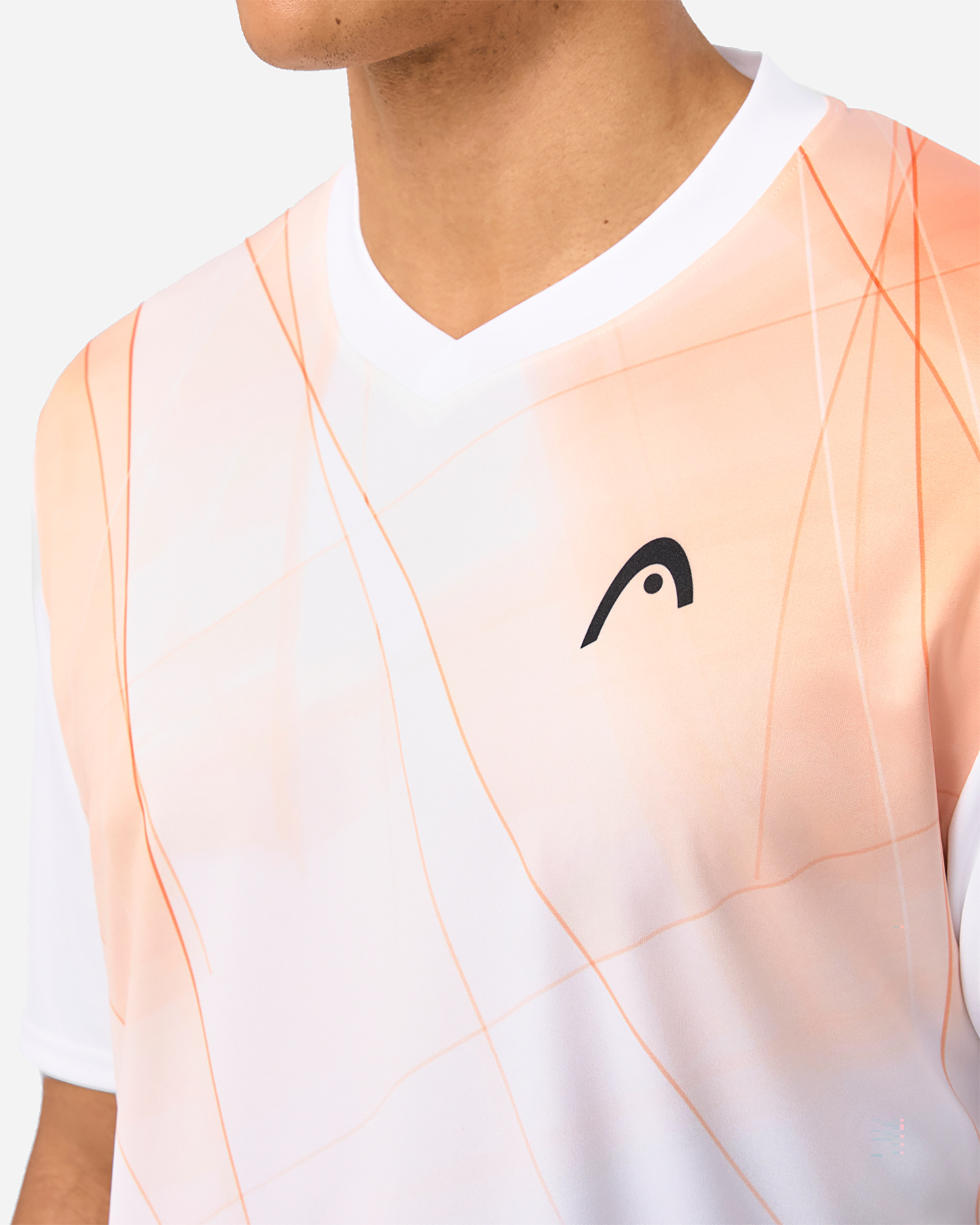 T-shirt tennis HEAD TOPSPIN M - Bianco - 5 | Cisalfa Sport