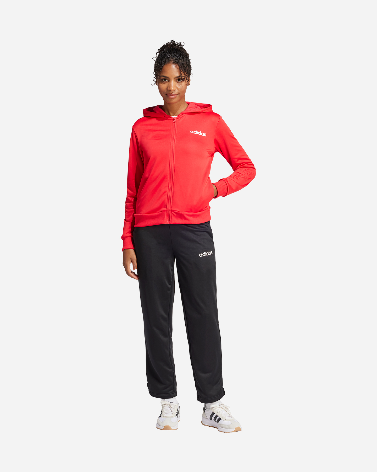 Tuta ADIDAS LINEAR W - Rosso - 3 | Cisalfa Sport