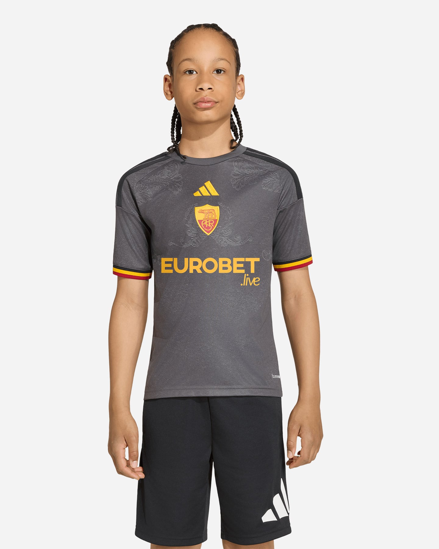 Maglia calcio ufficiale ADIDAS AS ROMA 3RD 26-27 JR - 2 | Cisalfa Sport
