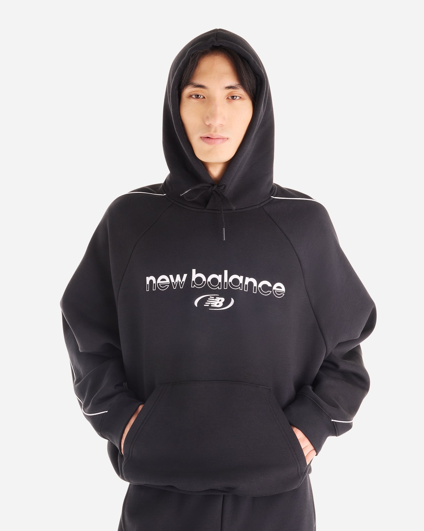 Felpa NEW BALANCE TRACKSIDE M - Nero - 2 | Cisalfa Sport