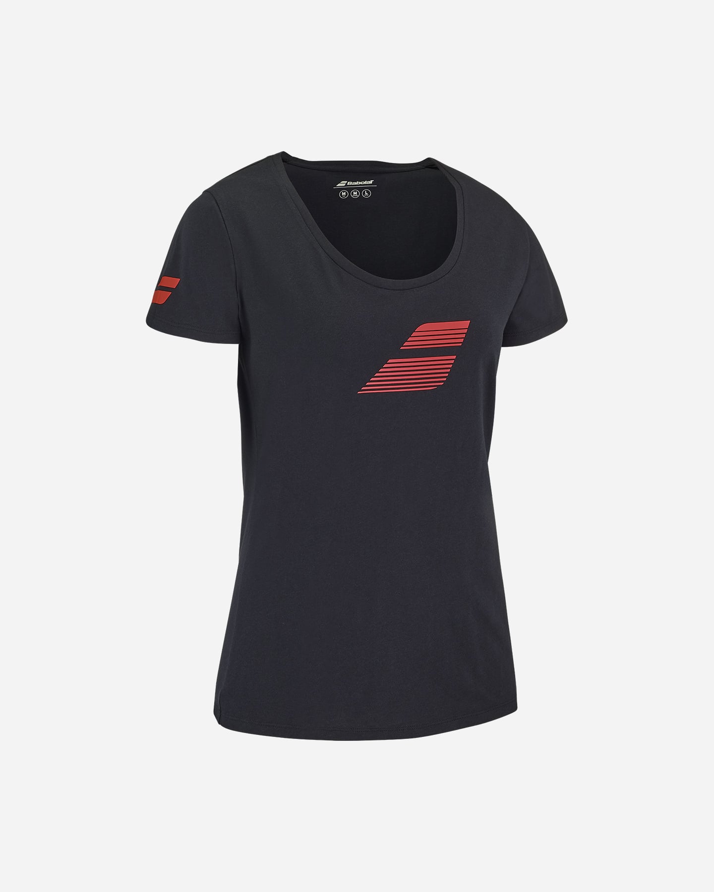 T-shirt tennis BABOLAT EXERCISE FLAG W - Nero - 1 | Cisalfa Sport