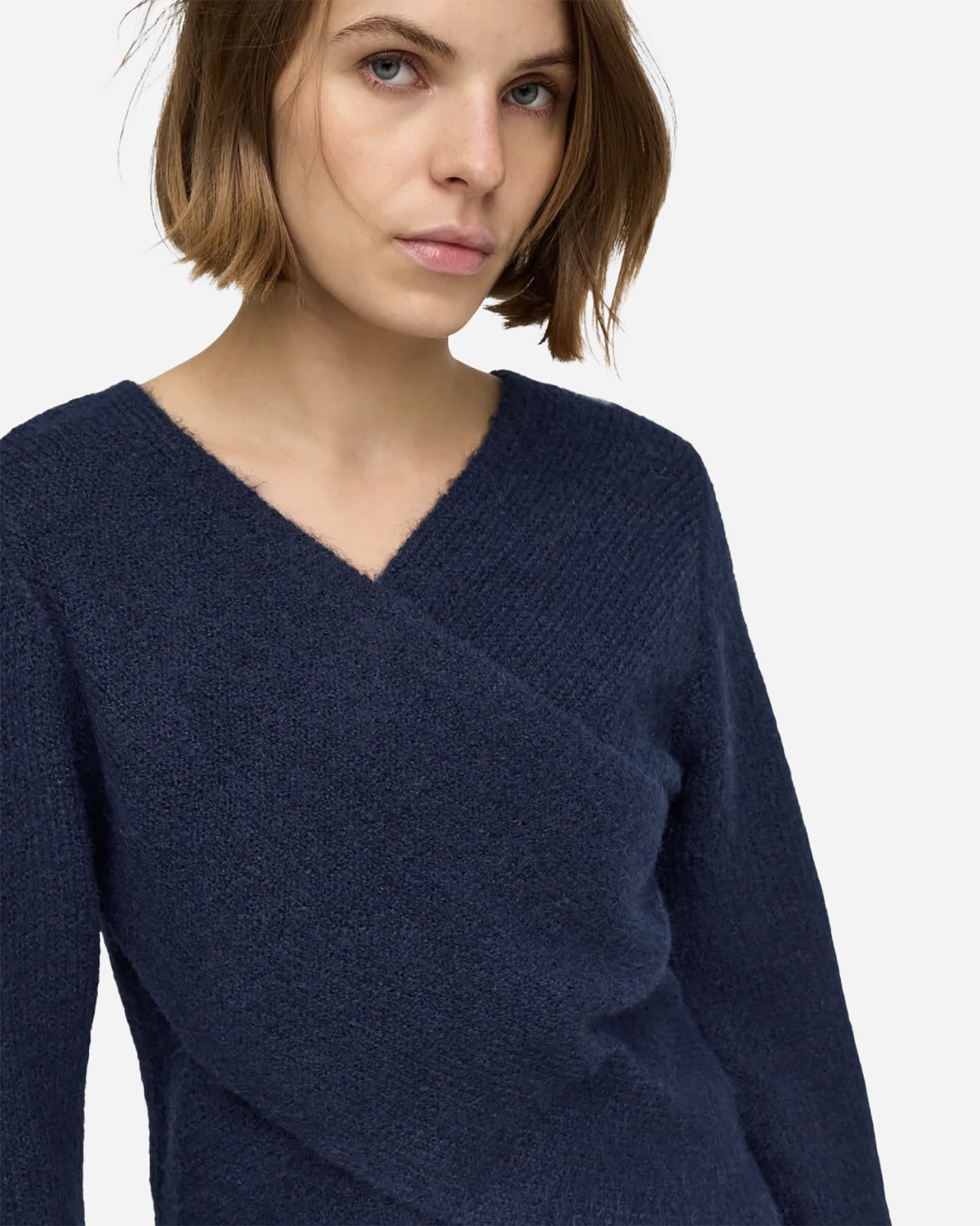 Maglione ONLY MAGGIE CROSS V-NECK W - Blu - 5 | Cisalfa Sport