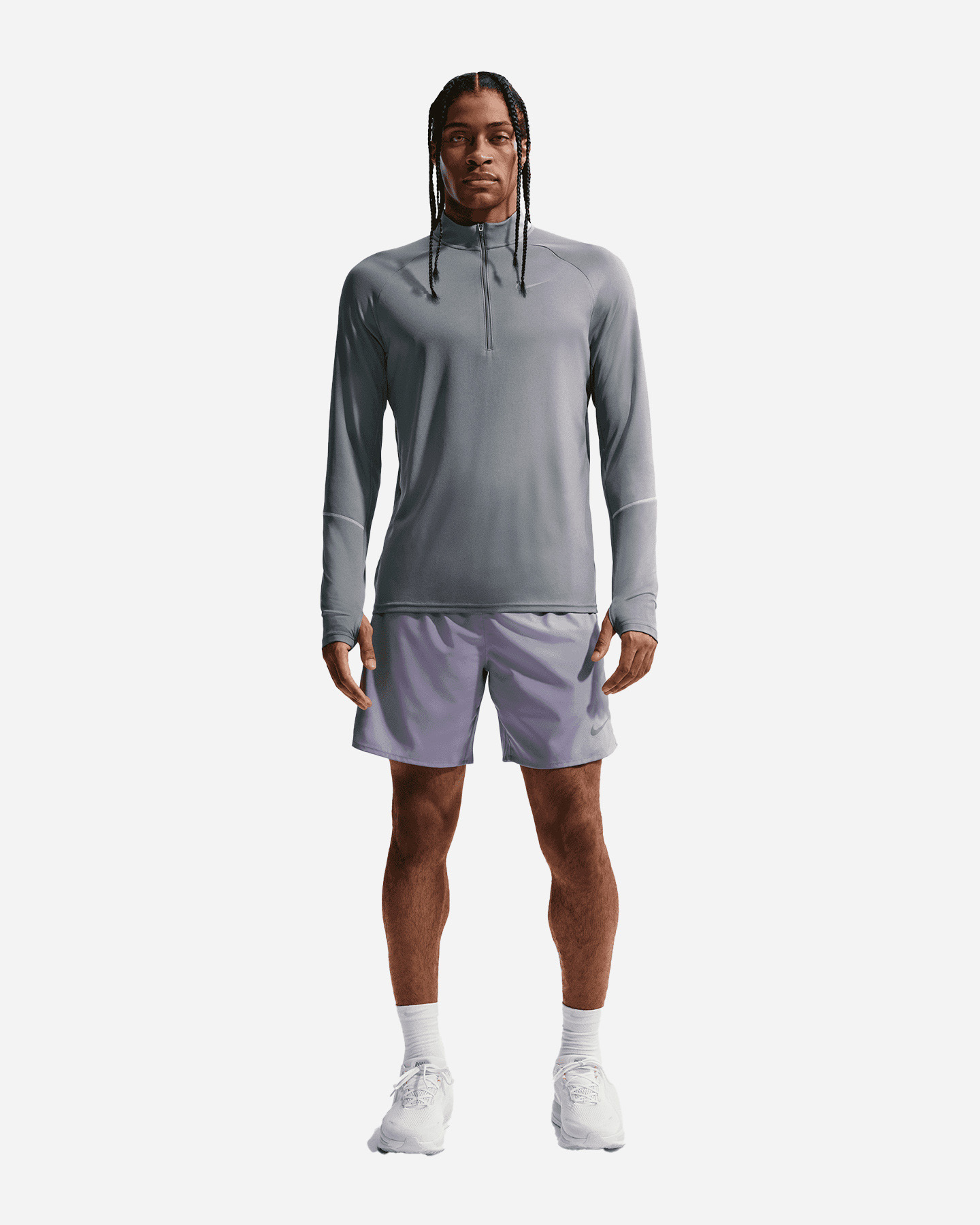 Maglia running NIKE MILER LS M - Grigio - 1 | Cisalfa Sport