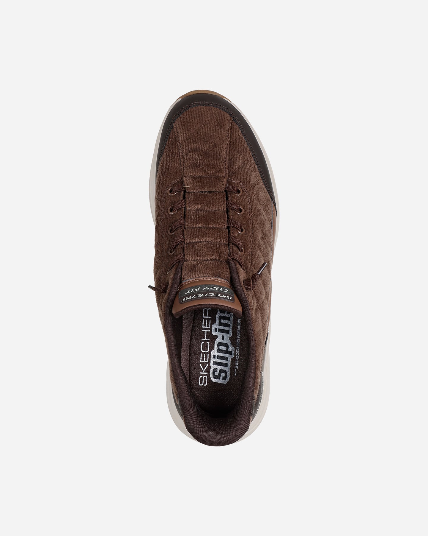 Scarpe sneakers SKECHERS SLIP-INS CONTOUR FOAM M - Marrone - 2 | Cisalfa Sport