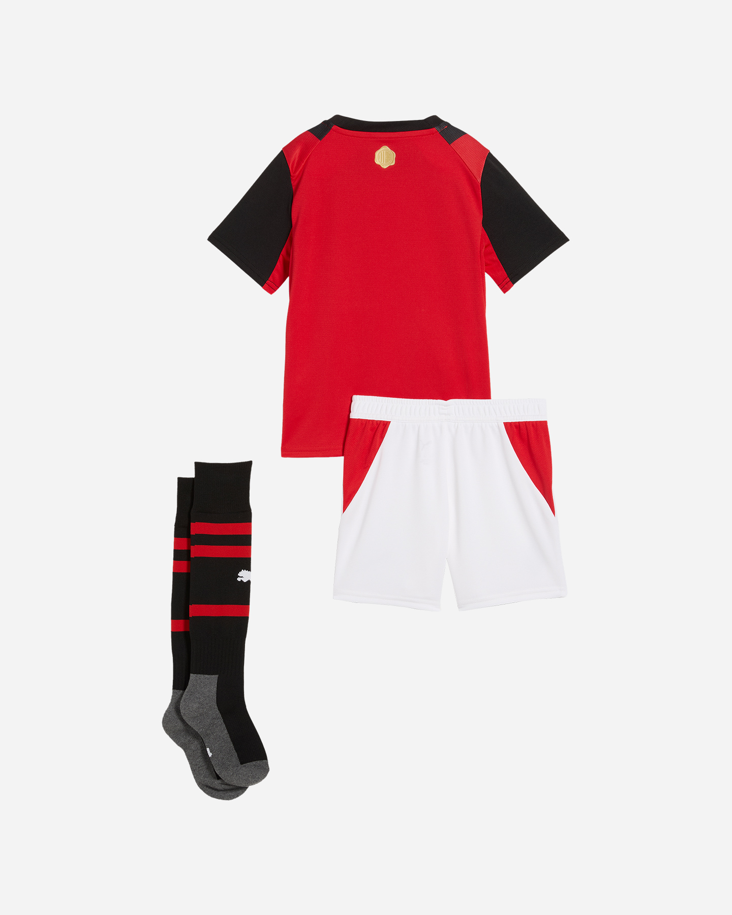 Abbigliamento calcio ufficiale PUMA MINIKIT ACM MILAN HOME 26-27 JR - Nero - 1 | Cisalfa Sport