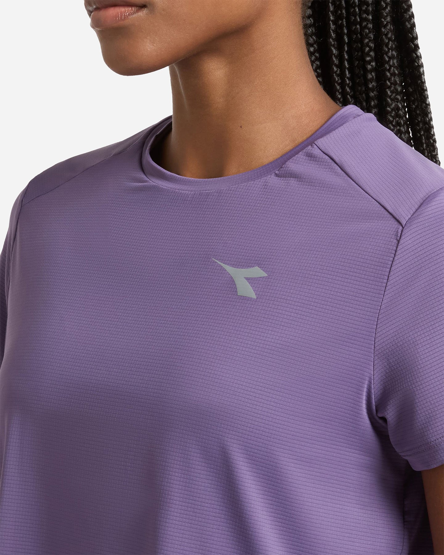 T-shirt running DIADORA TECH W - Viola - 4 | Cisalfa Sport