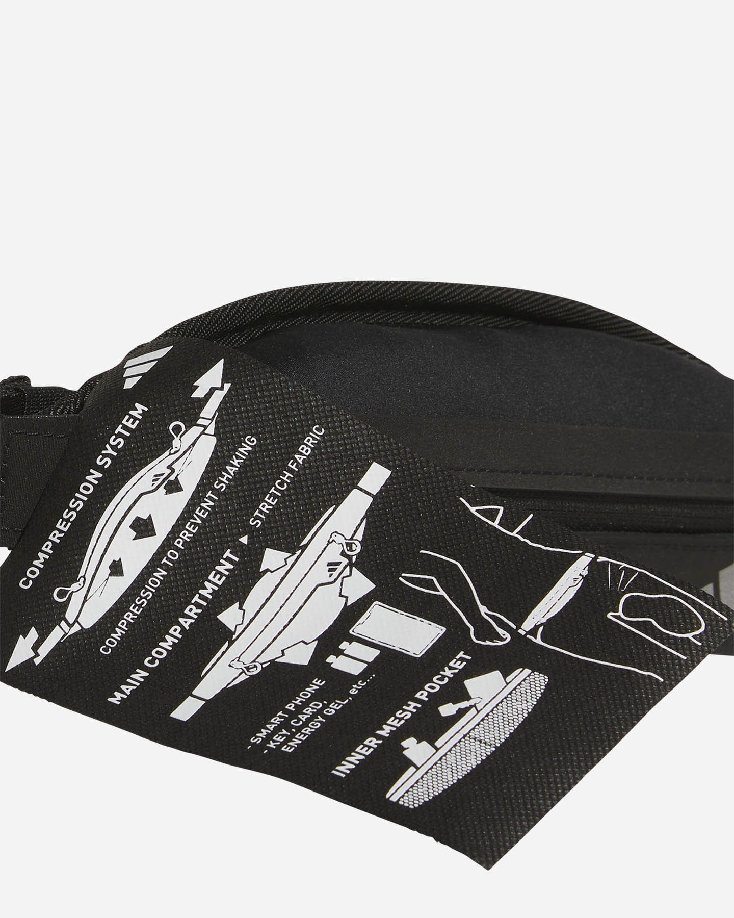Marsupio running ADIDAS RUN BELT  - Nero - 4 | Cisalfa Sport