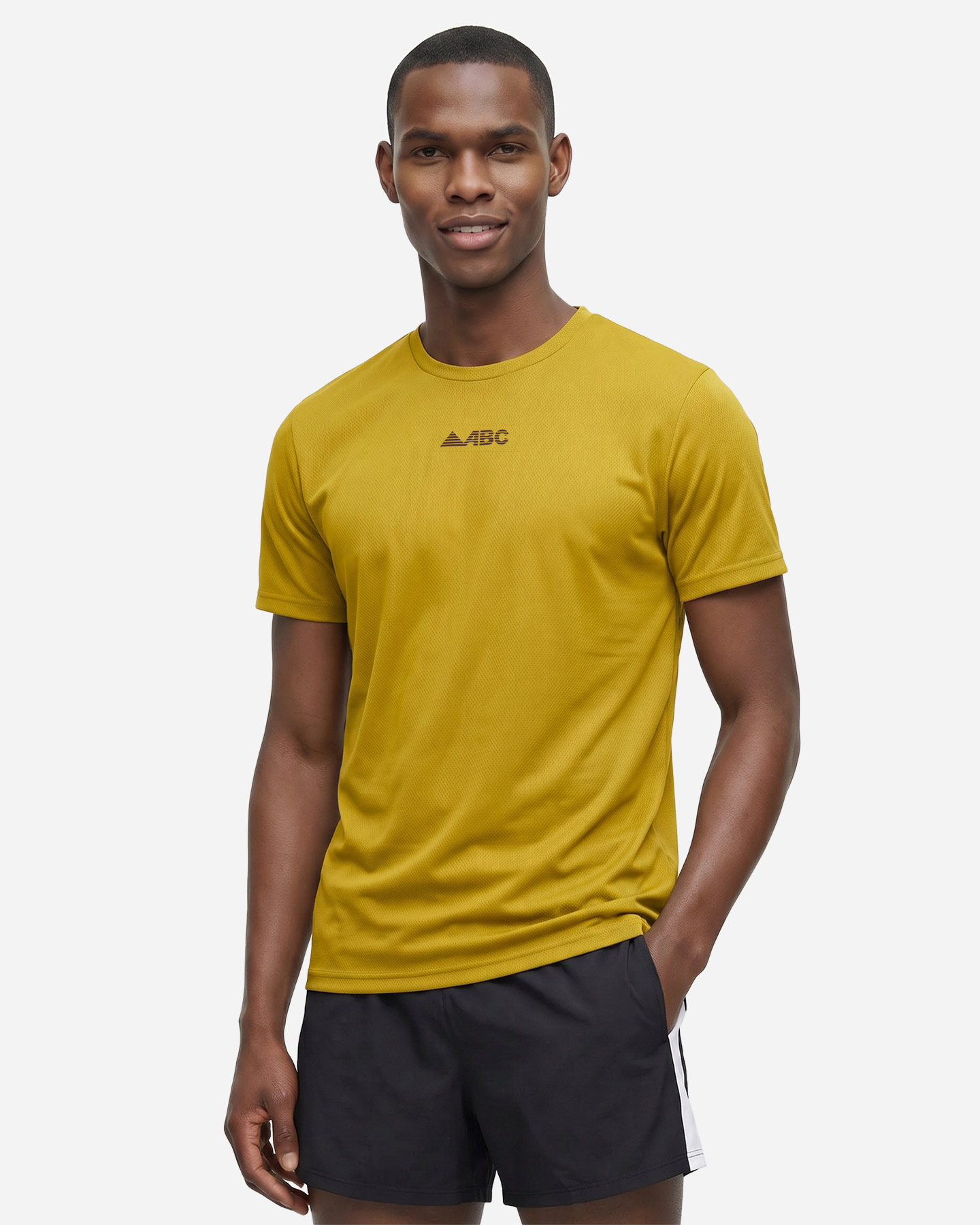 T-shirt running ABC TRAILM - Giallo - 2 | Cisalfa Sport