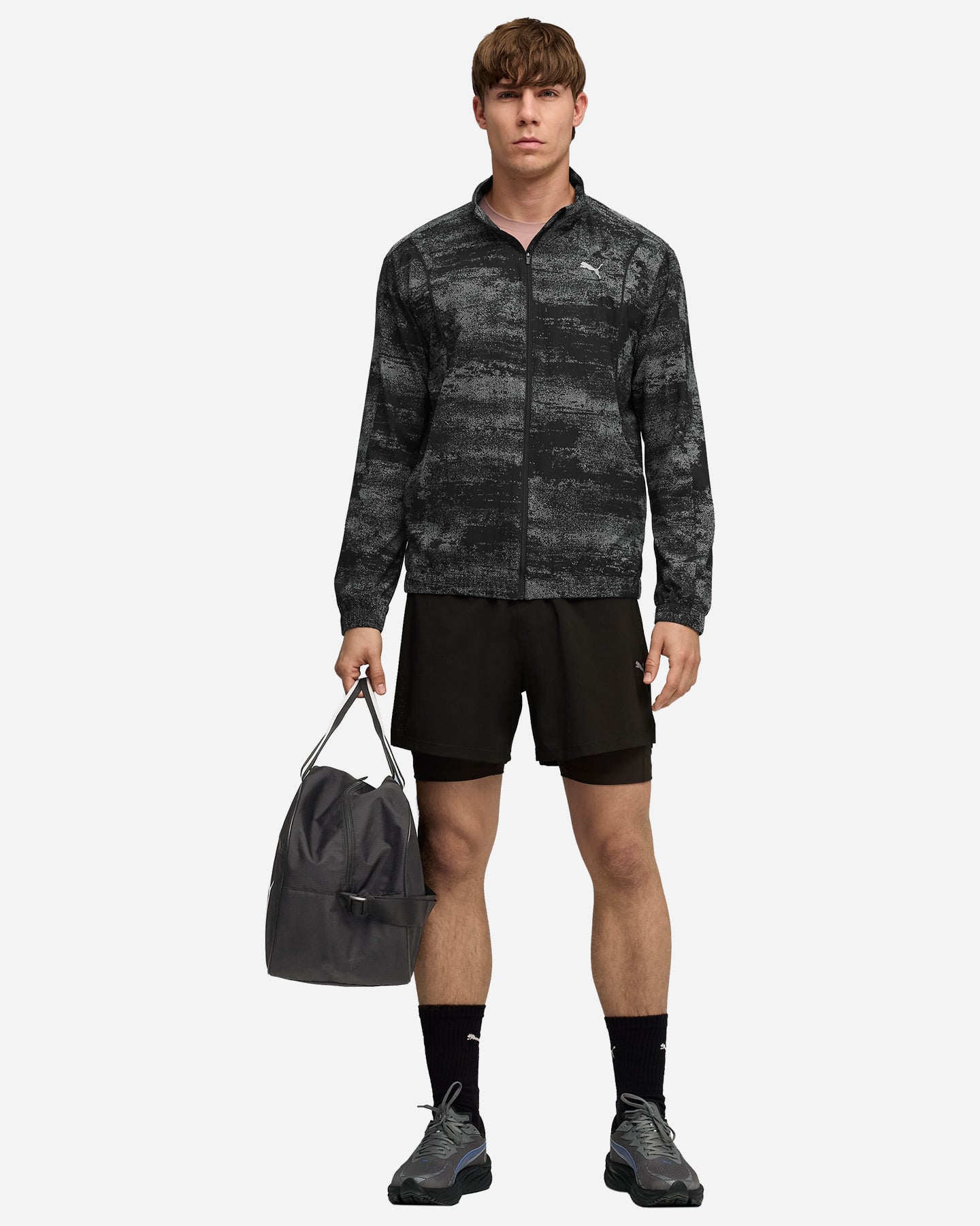 Giacca running PUMA VELOCITY PRINTED M - Nero - 4 | Cisalfa Sport