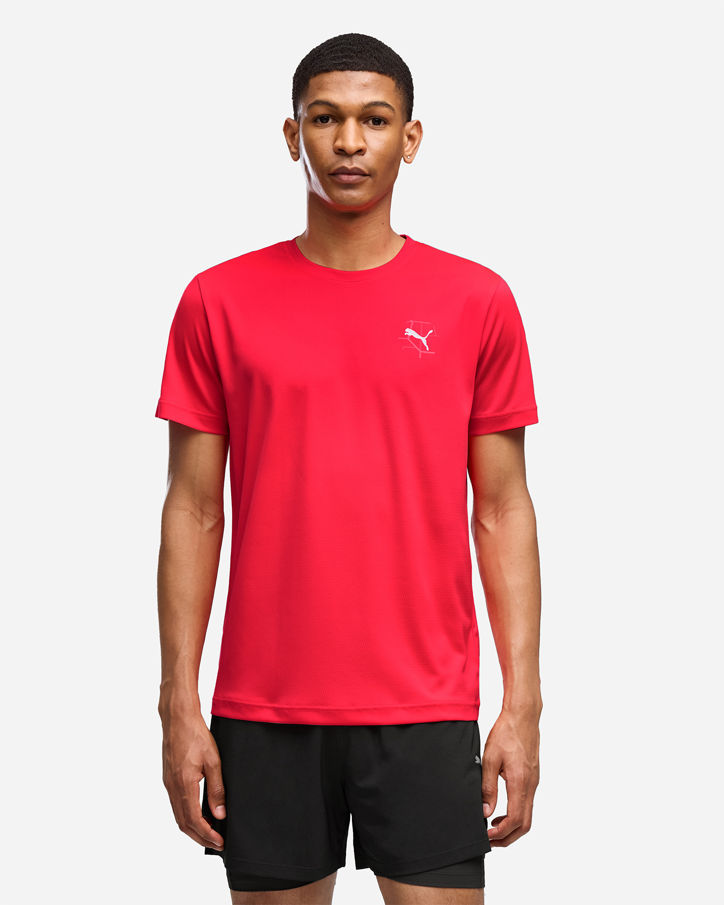 T-shirt running PUMA RUN ILLUSTRATIVE M - Rosso - 3 | Cisalfa Sport