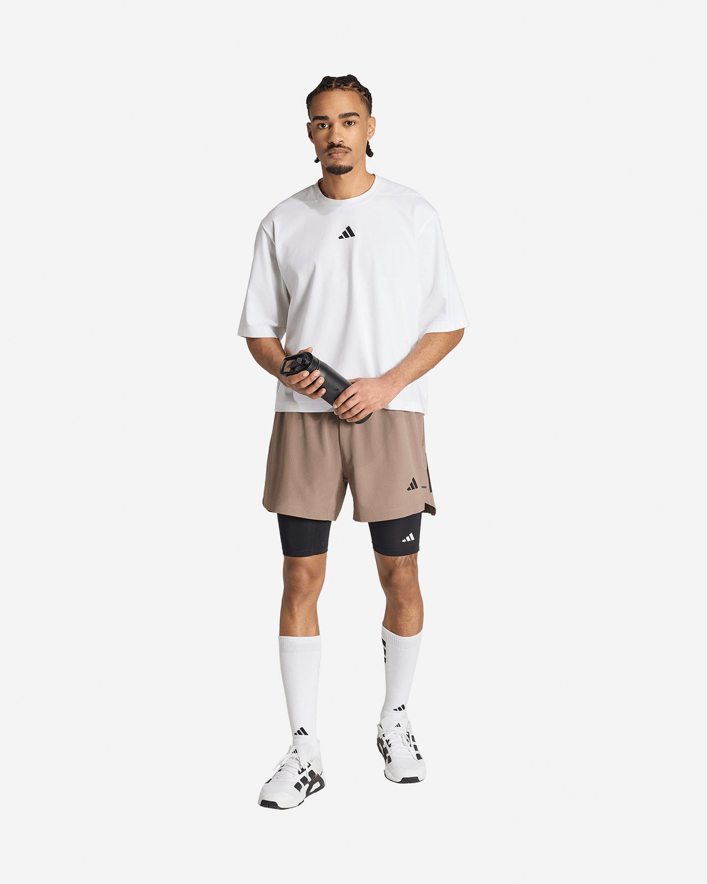 Pantalone training ADIDAS D4T 3STRIPES M - Marrone - 2 | Cisalfa Sport
