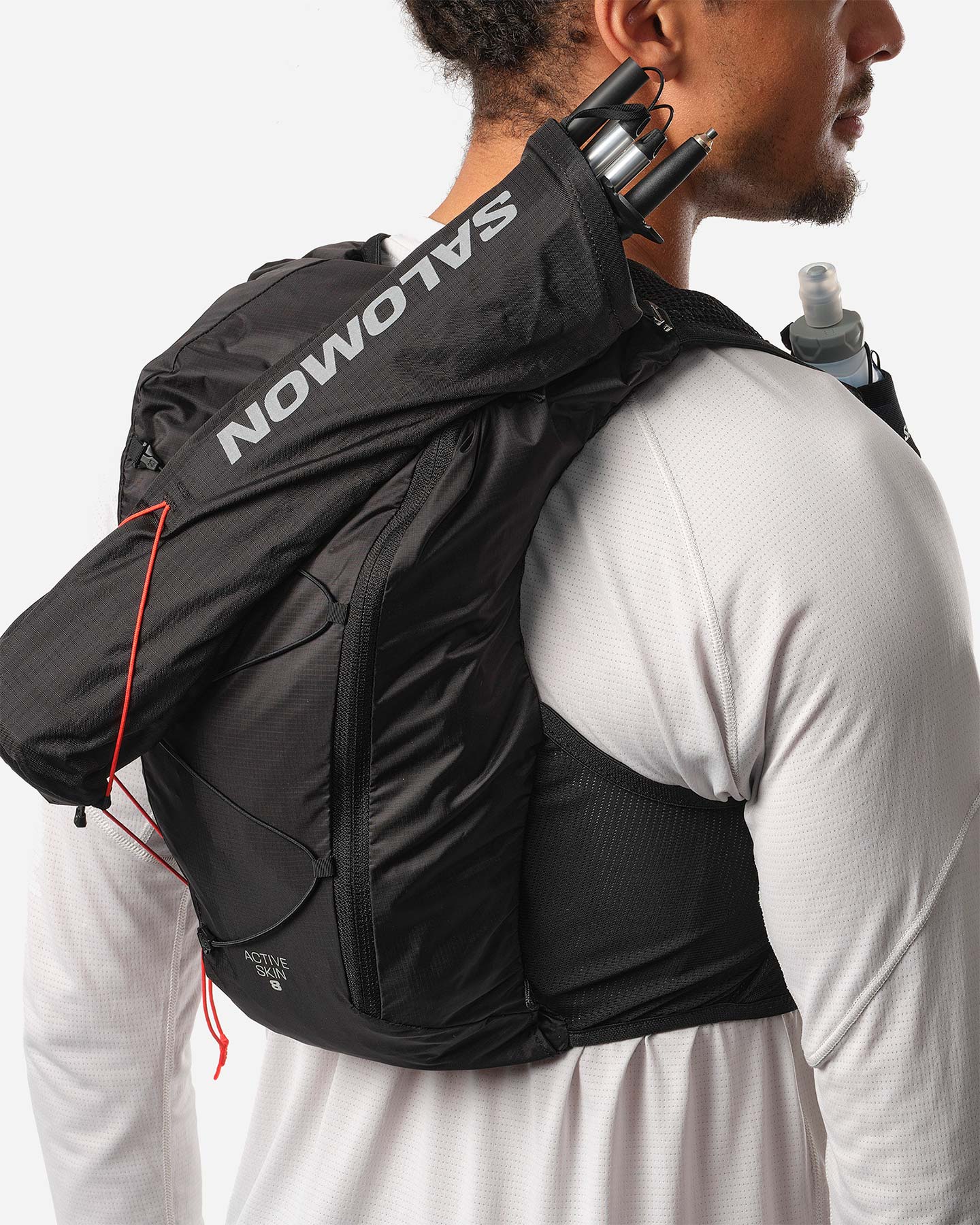 Zaino trail running SALOMON ACTIVE SKIN 8  - Nero - 5 | Cisalfa Sport