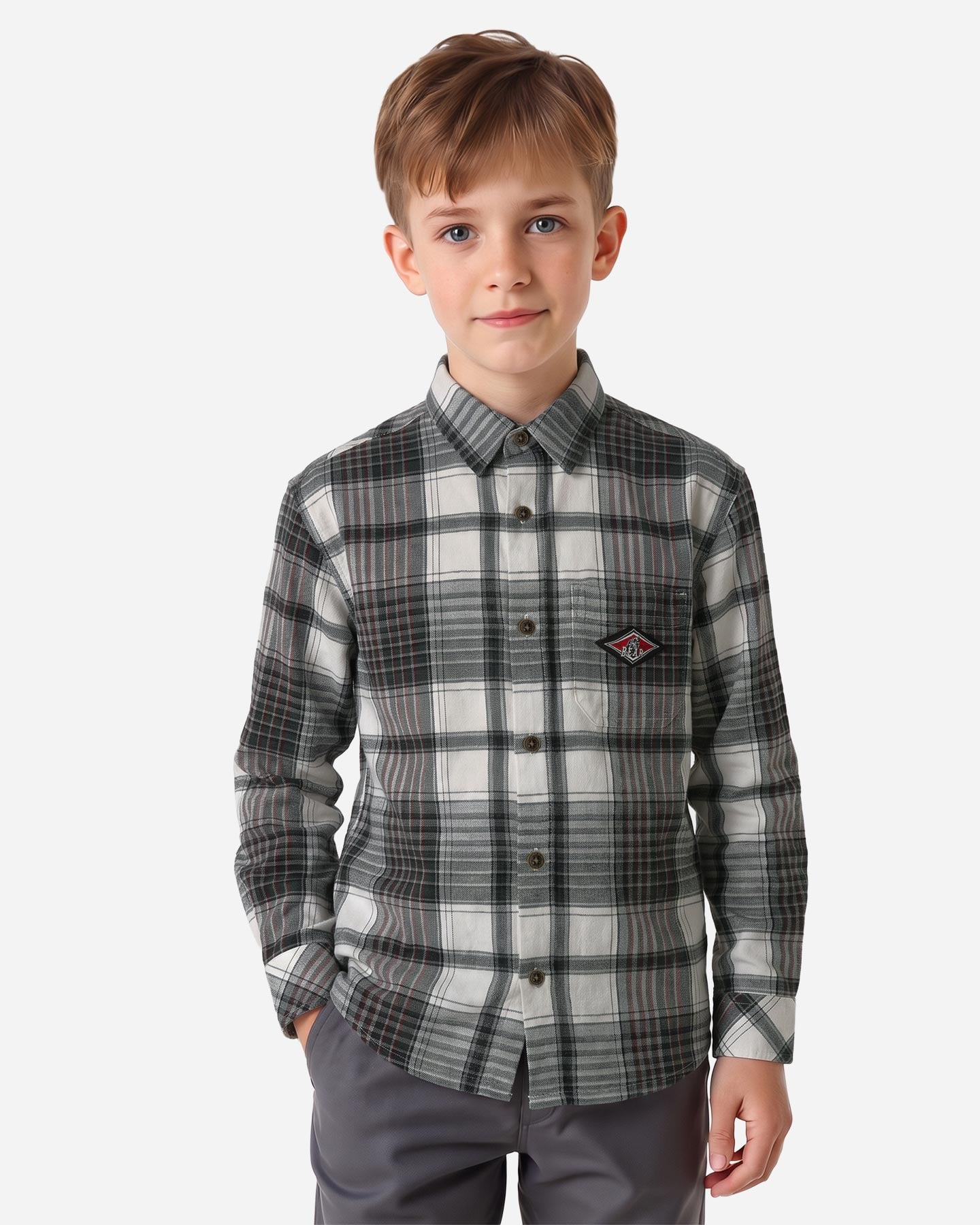 Camicia BEAR UNEARTHED NATURE JR - Color mix - 2 | Cisalfa Sport