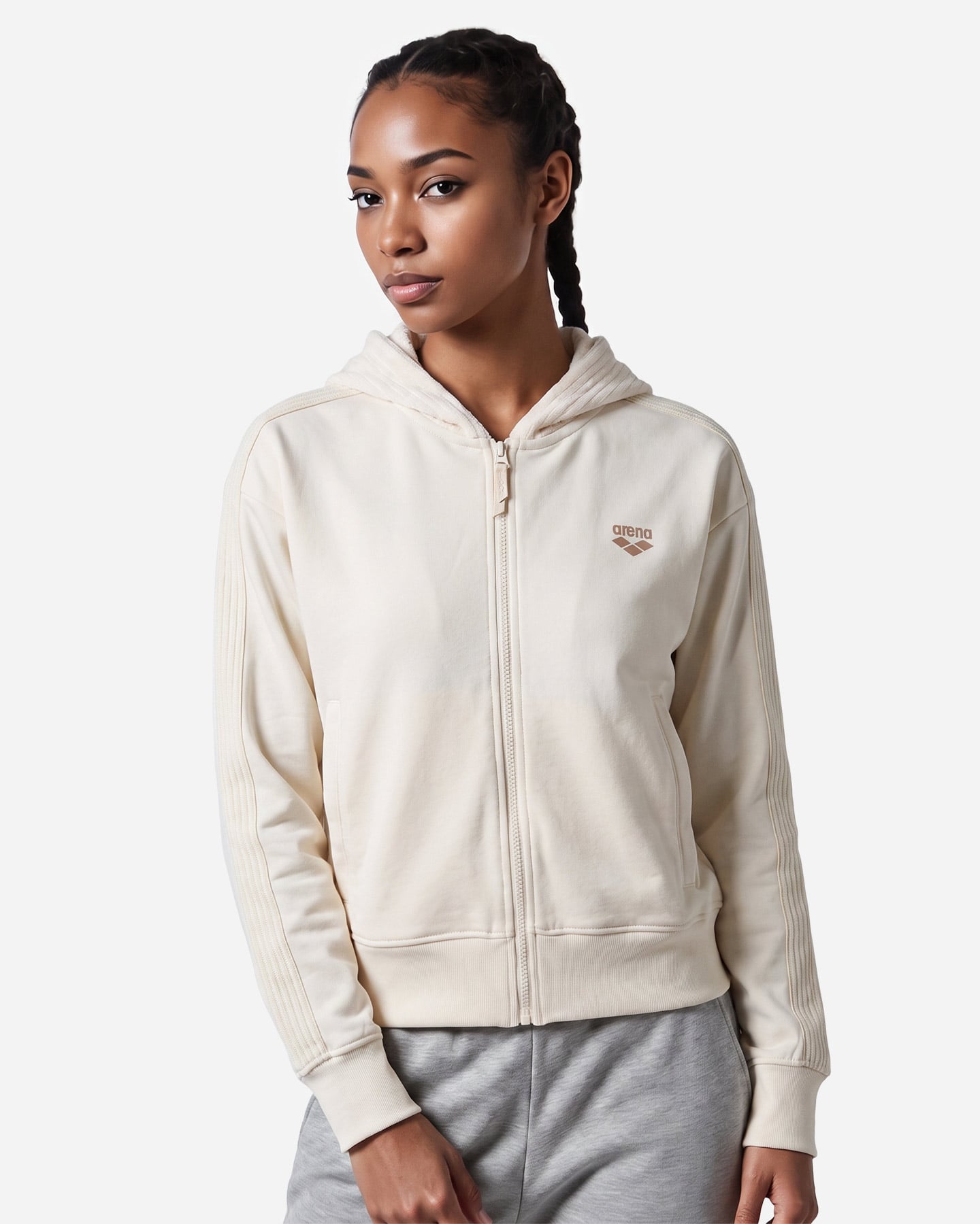 Felpa ARENA ATHLETIC ESSENTIAL W - Bianco - 2 | Cisalfa Sport
