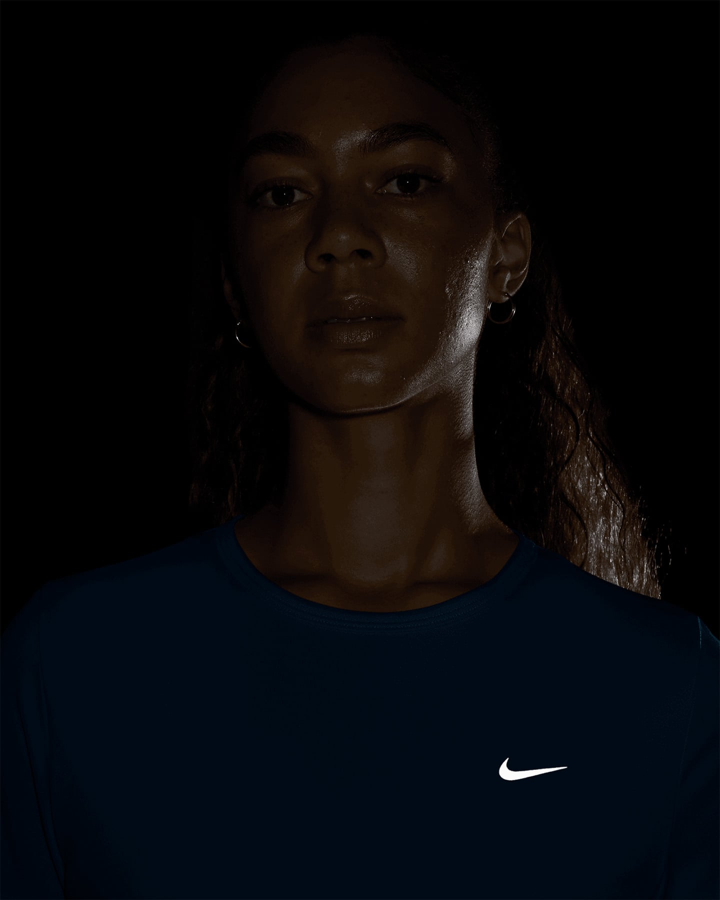 T-shirt running NIKE TEMPO W - Blu - 3 | Cisalfa Sport