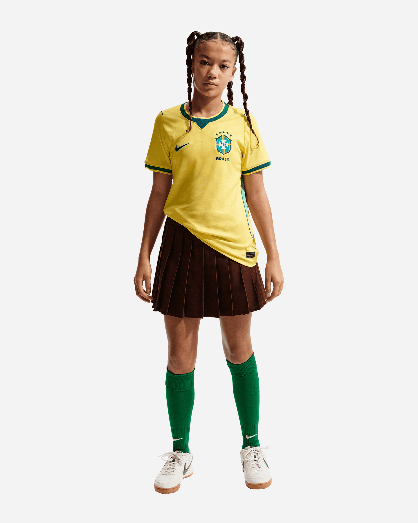 Maglia calcio ufficiale NIKE BRASILE HOME 26 STADIUM JR - Color mix - 2 | Cisalfa Sport