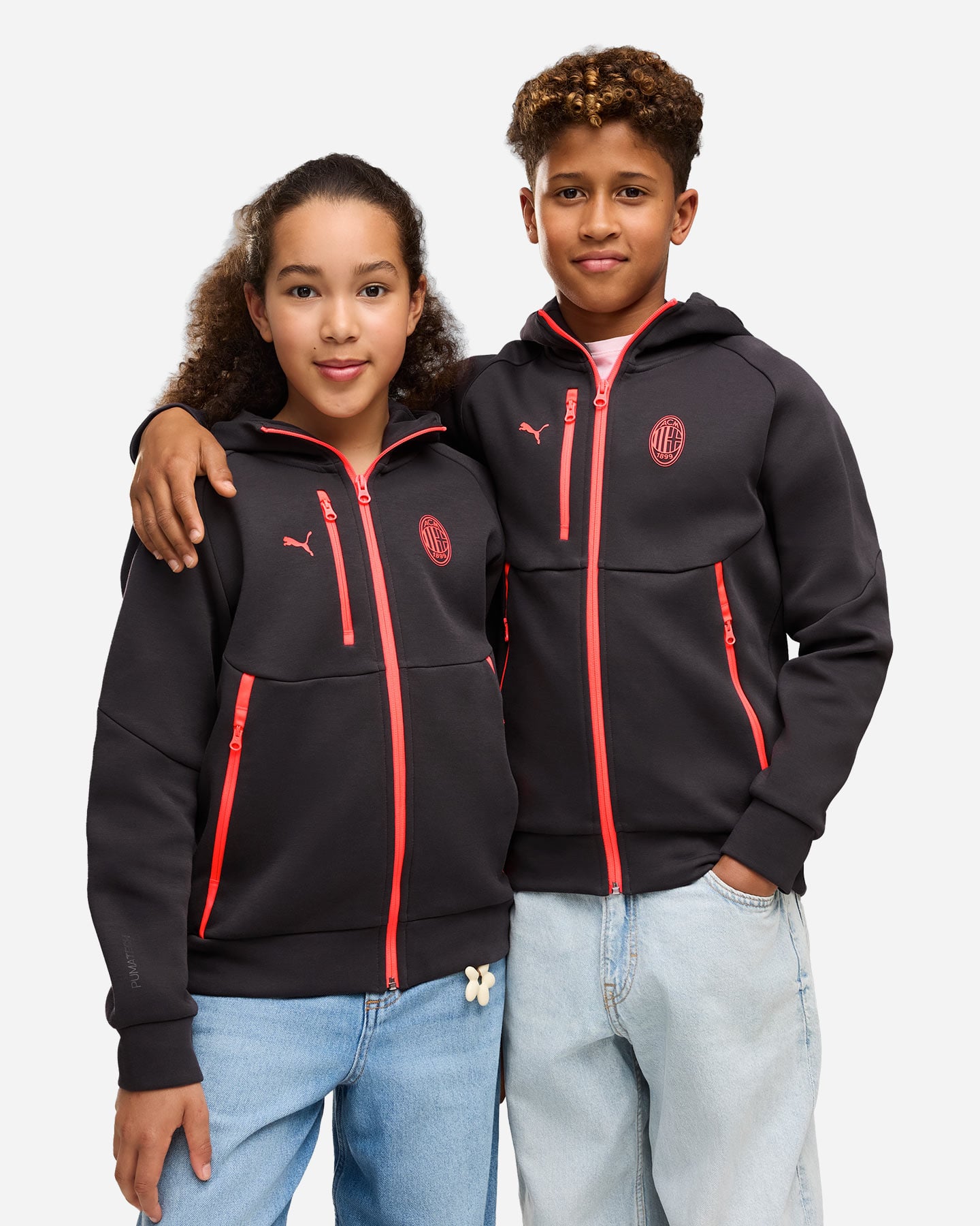 Abbigliamento calcio ufficiale PUMA AC MILAN TECH JR - Antracite - 2 | Cisalfa Sport