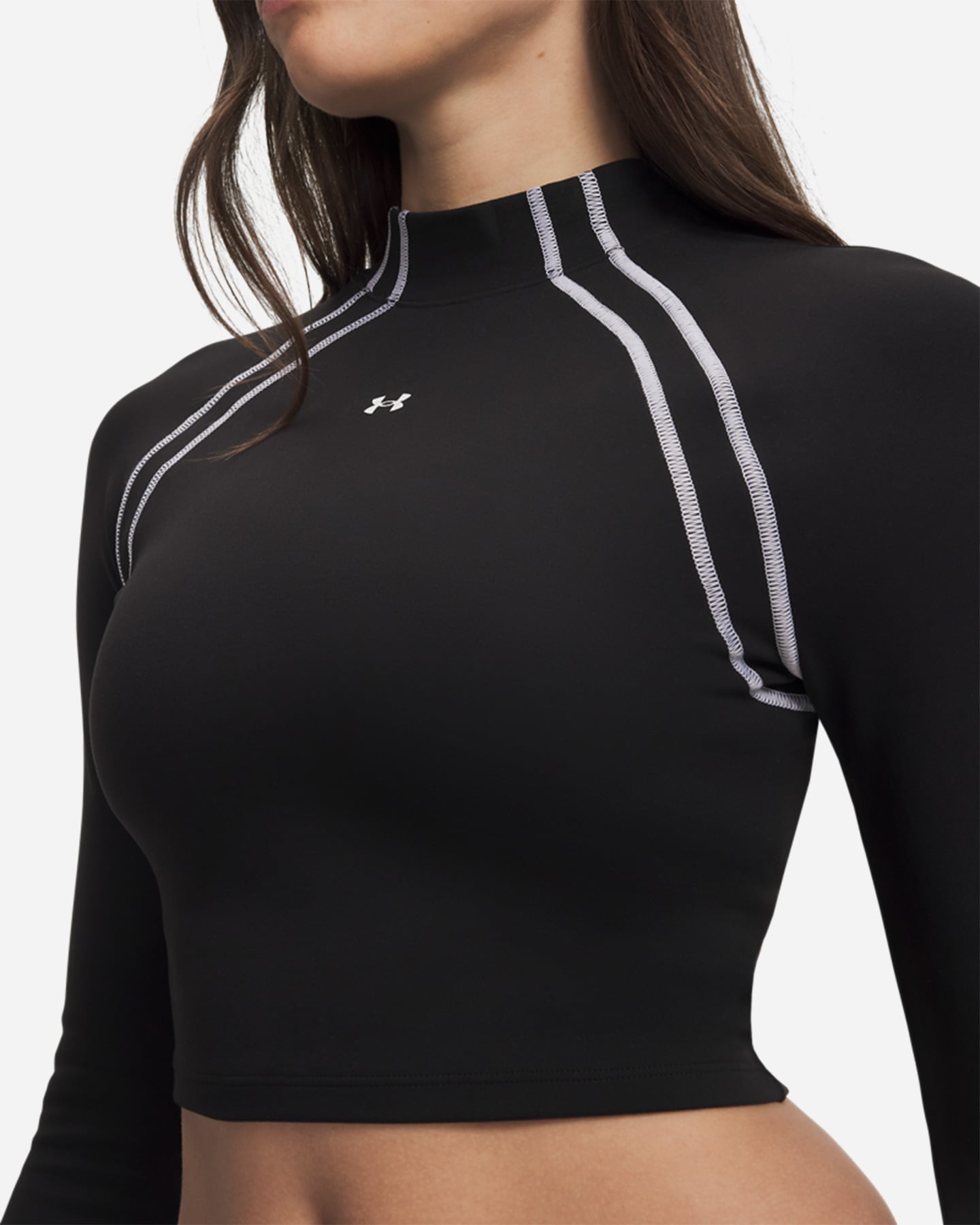T-shirt training UNDER ARMOUR MOTION MOCK W - Nero - 2 | Cisalfa Sport