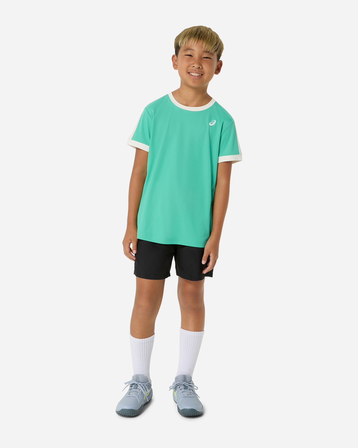 Maglia tennis ASICS BASIC JR - Verde - 3 | Cisalfa Sport