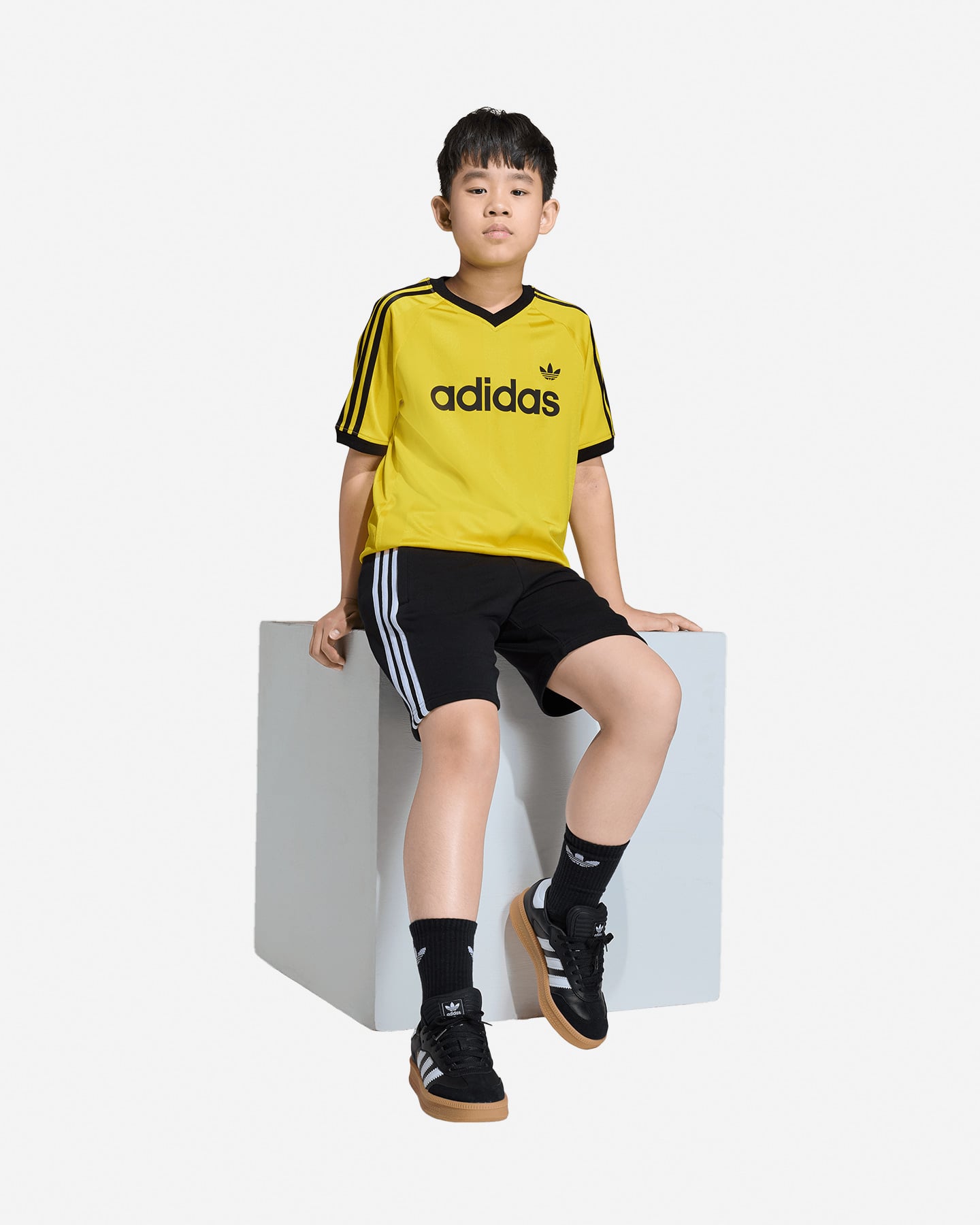 Pantaloncini ADIDAS 3STRIPES JR - Nero - 3 | Cisalfa Sport