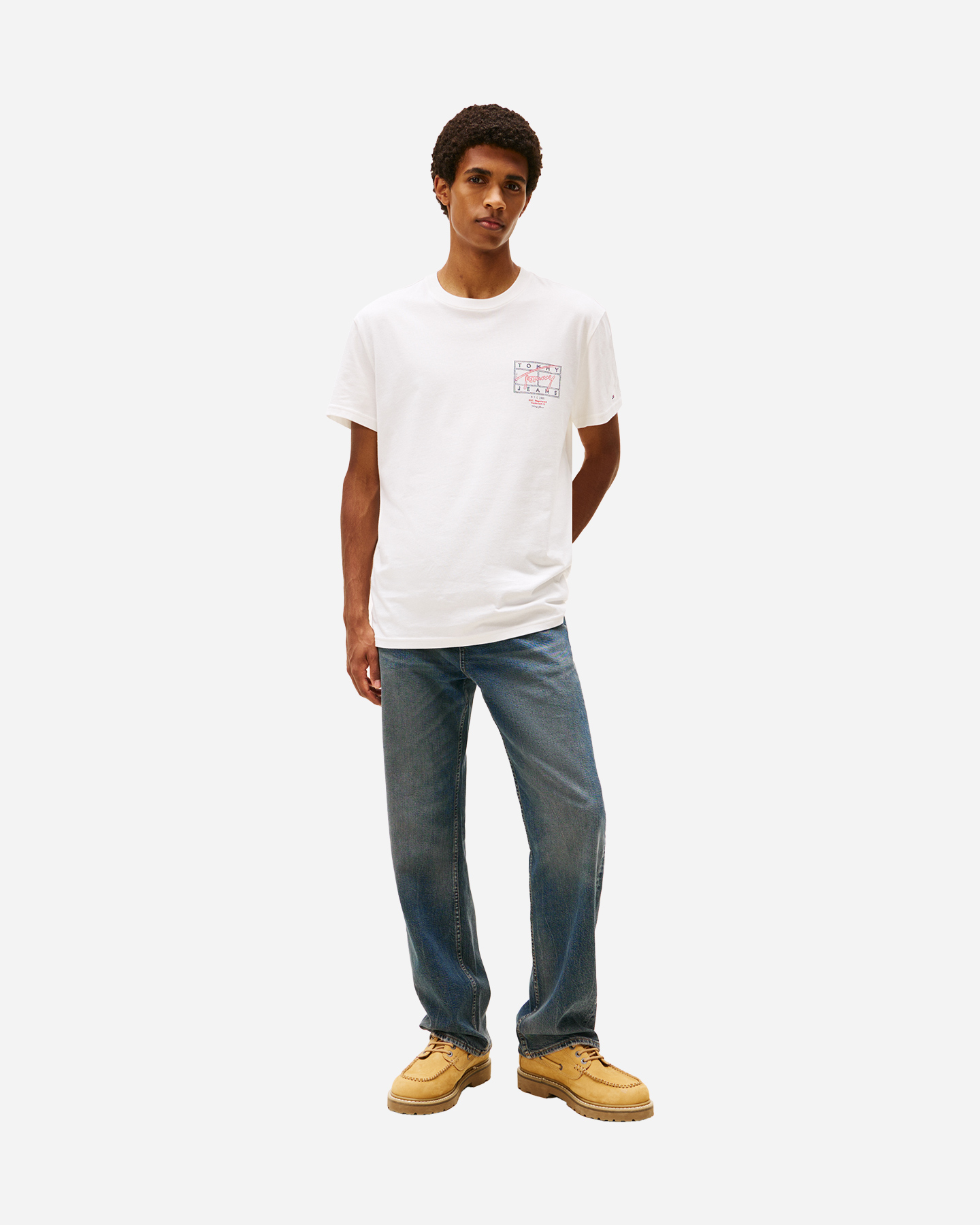 T-shirt TOMMY HILFIGER BACK LOGO M - Bianco - 2 | Cisalfa Sport