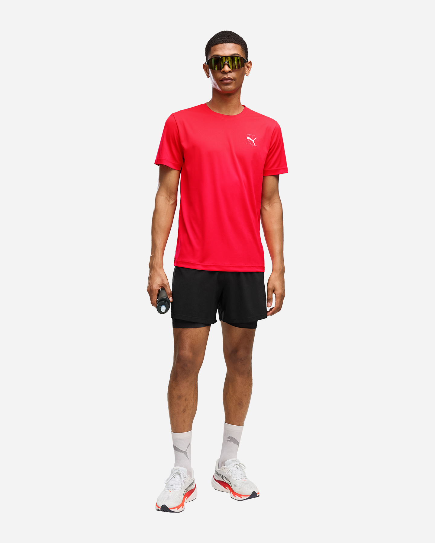 T-shirt running PUMA RUN ILLUSTRATIVE M - Rosso - 4 | Cisalfa Sport