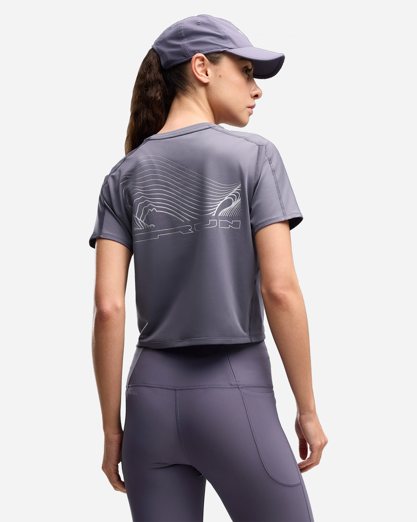 T-shirt running PUMA BRIGHTSTRIDE W - Blu - 3 | Cisalfa Sport