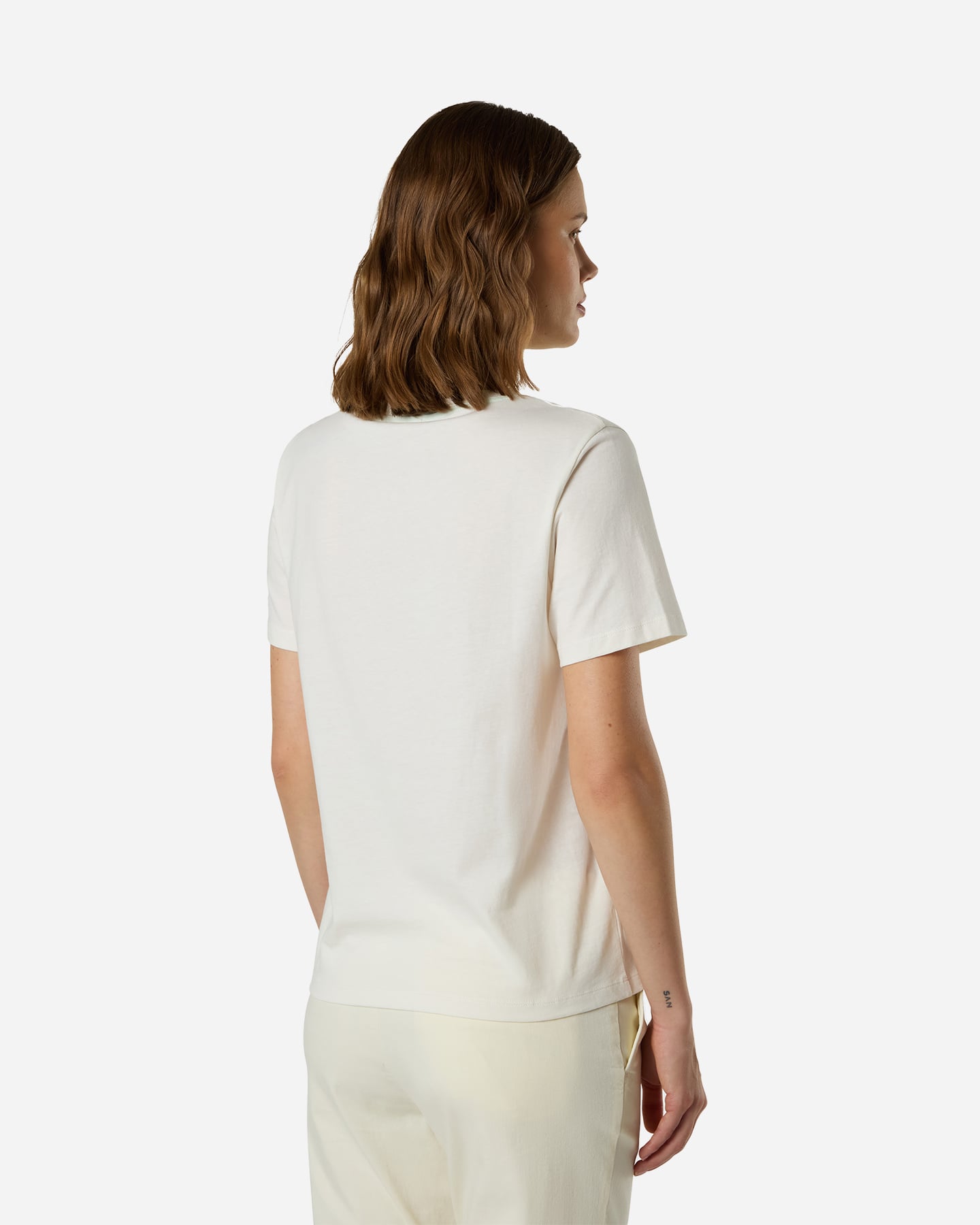 T-shirt NORTH SAILS LINEAR LOGO W - Bianco - 2 | Cisalfa Sport