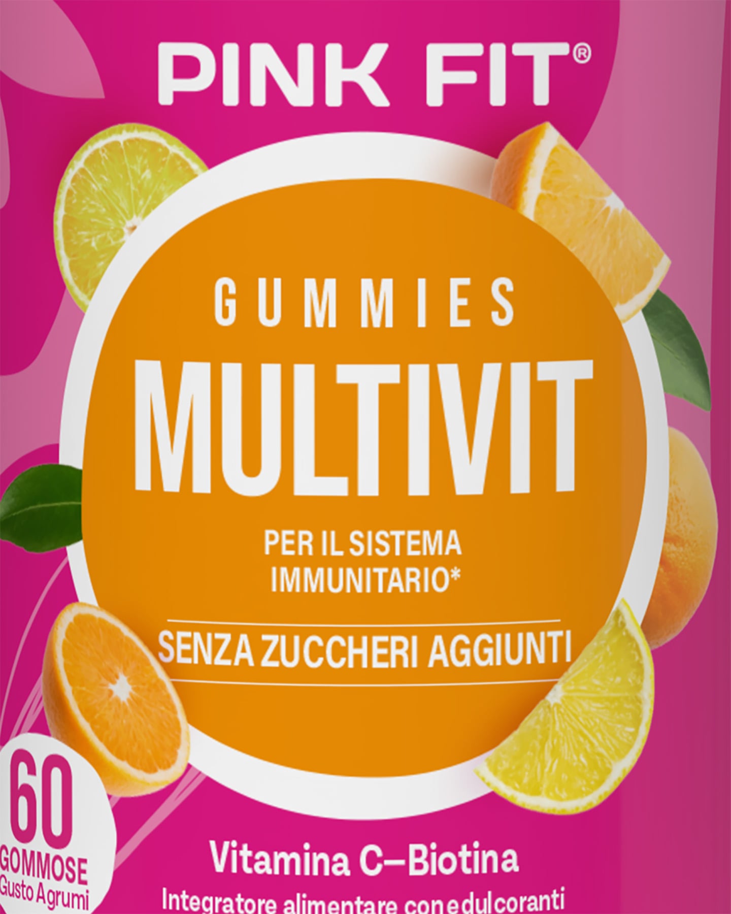Integratore vitamine PROACTION GUMMIES PINK FIT MULTIVIT 60CPR  - Rosa - 1 | Cisalfa Sport