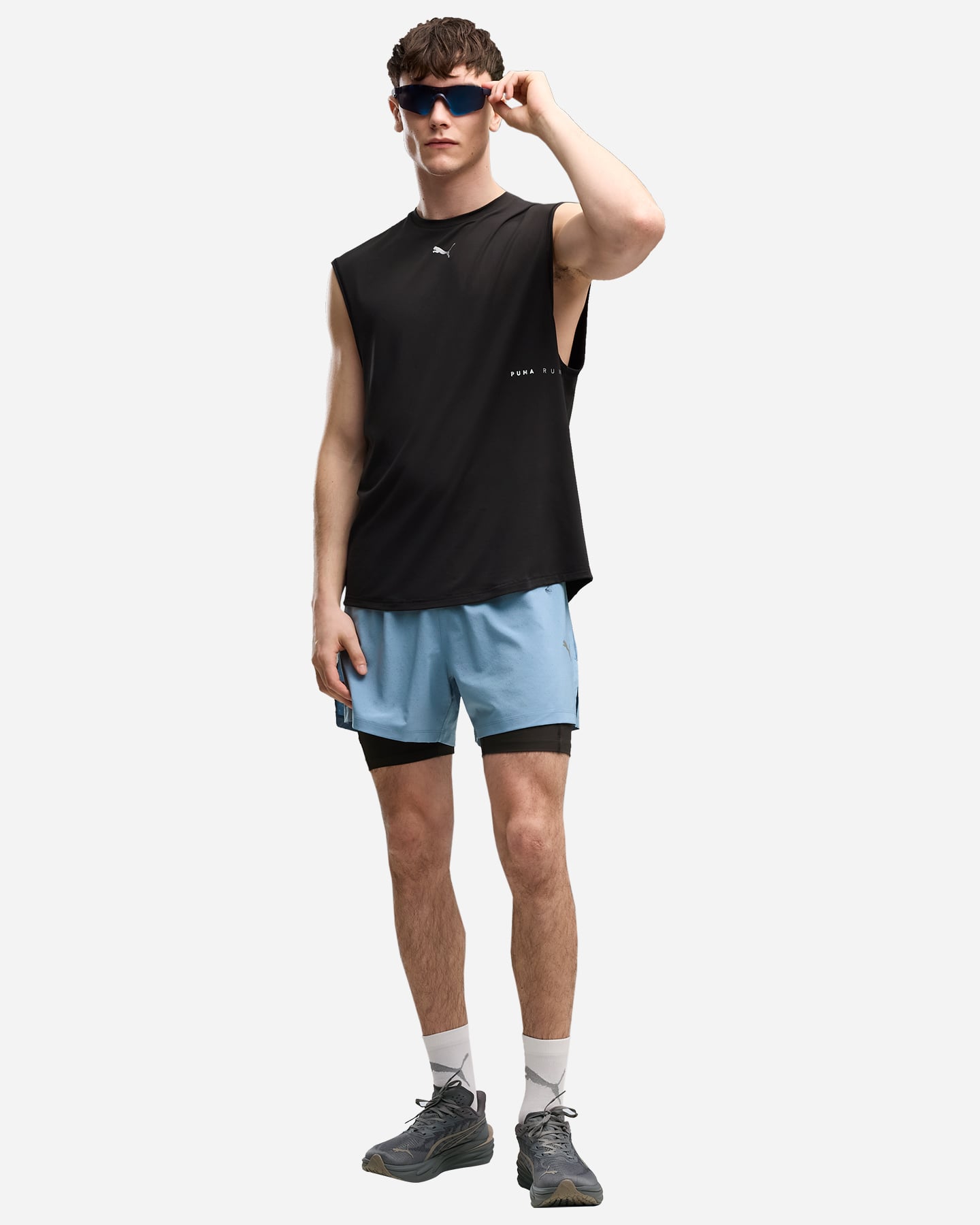 Canotta running PUMA BRIGHTSTRIDE CLOUDSPUN M - Nero - 3 | Cisalfa Sport