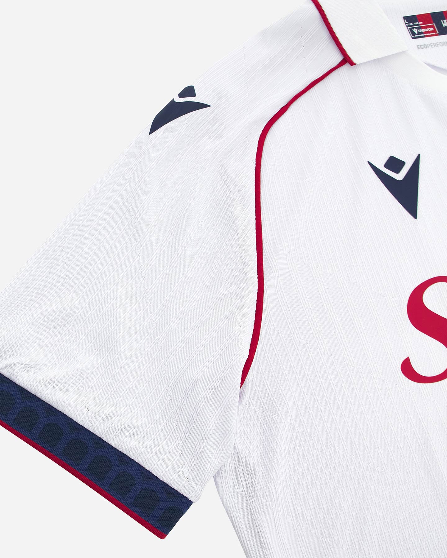 Maglia calcio ufficiale MACRON BOLOGNA AWAY 26-27 M - Bianco - 3 | Cisalfa Sport