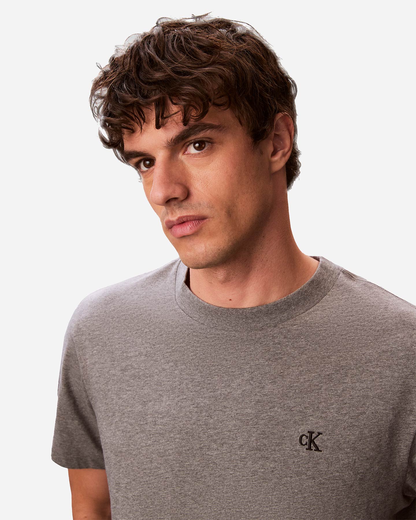 T-shirt CALVIN KLEIN JEANS EASY MONOGRAM M - Grigio - 3 | Cisalfa Sport