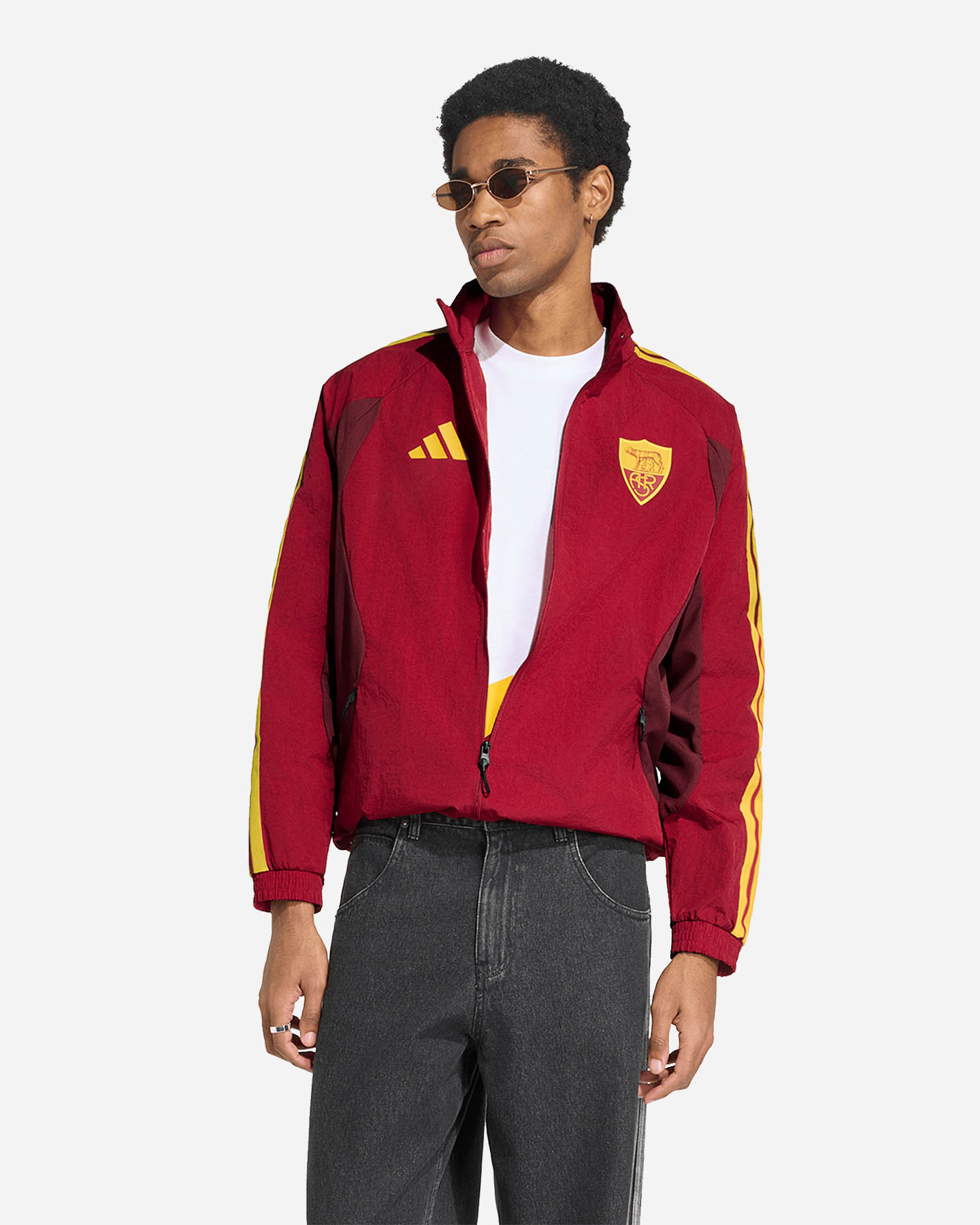 Abbigliamento calcio ufficiale ADIDAS AS ROMA HOME ANTHEM 26-27 M - Verde - 2 | Cisalfa Sport