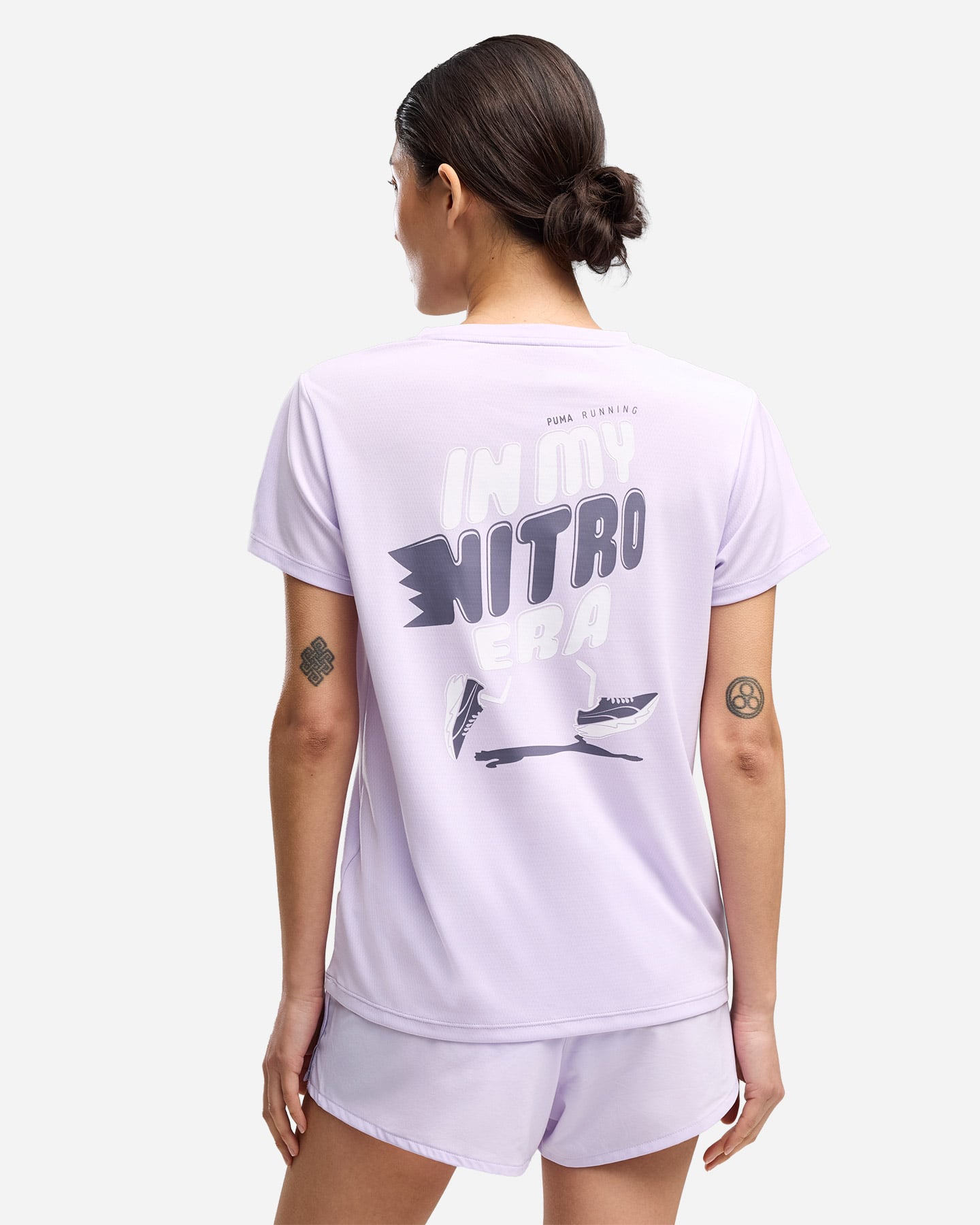 T-shirt running PUMA RUN NITRO GRAPHIC W - Viola - 3 | Cisalfa Sport