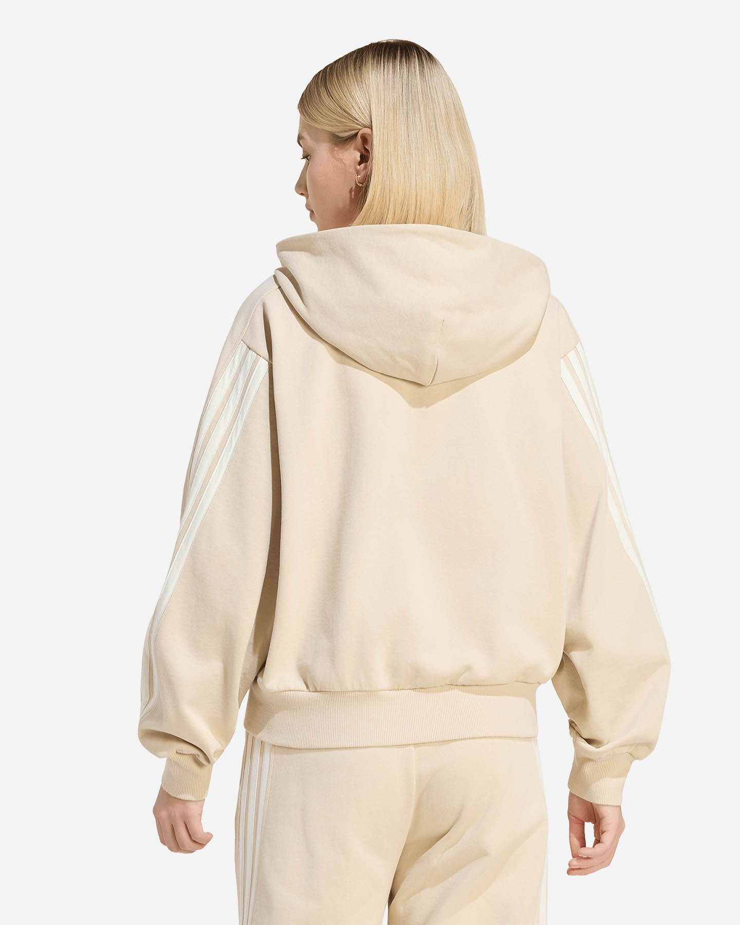 Felpa ADIDAS KIT 3STRIPES W - Beige - 3 | Cisalfa Sport