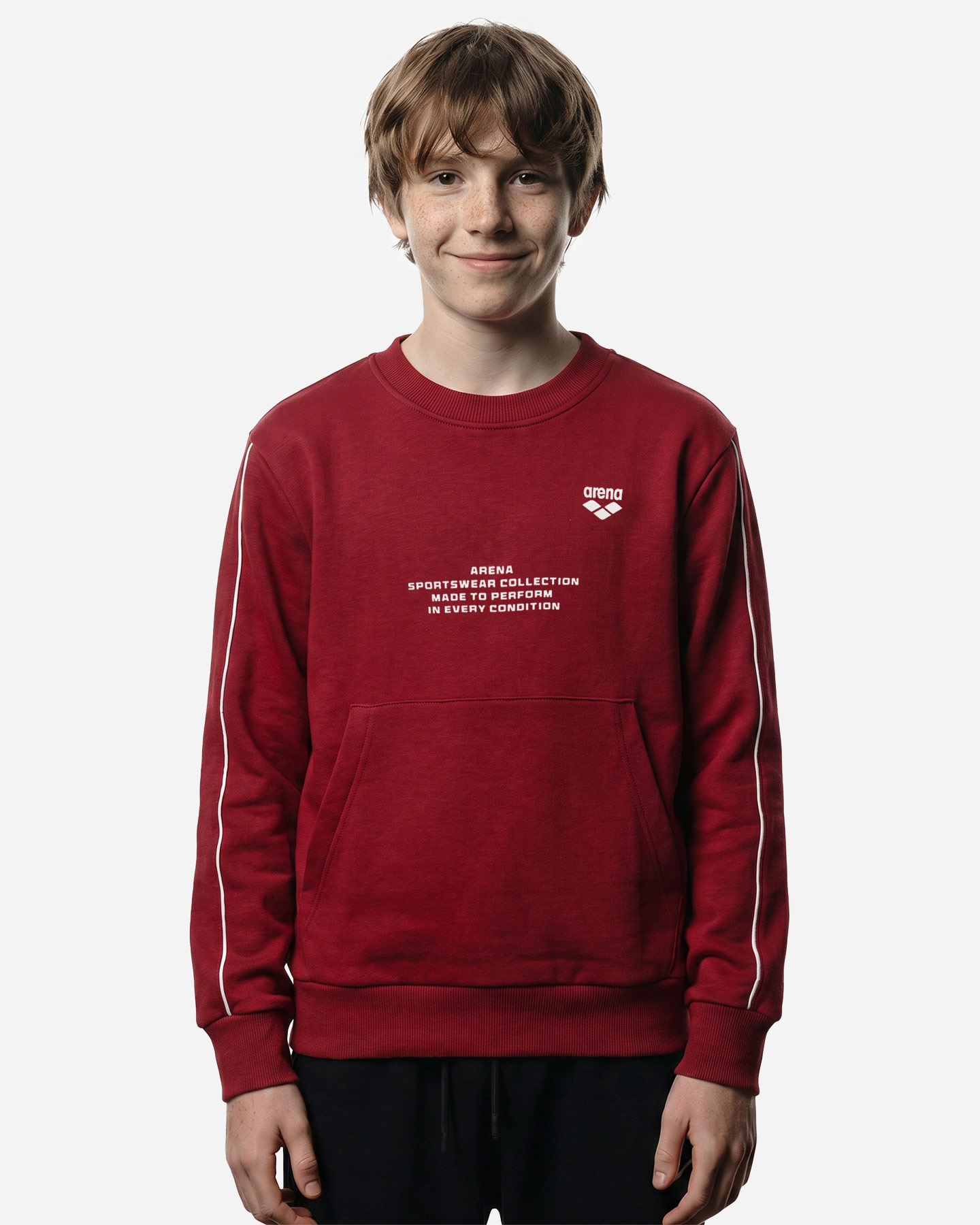 Felpa ARENA ATHLETIC ESSENTIAL JR - Rosso - 2 | Cisalfa Sport
