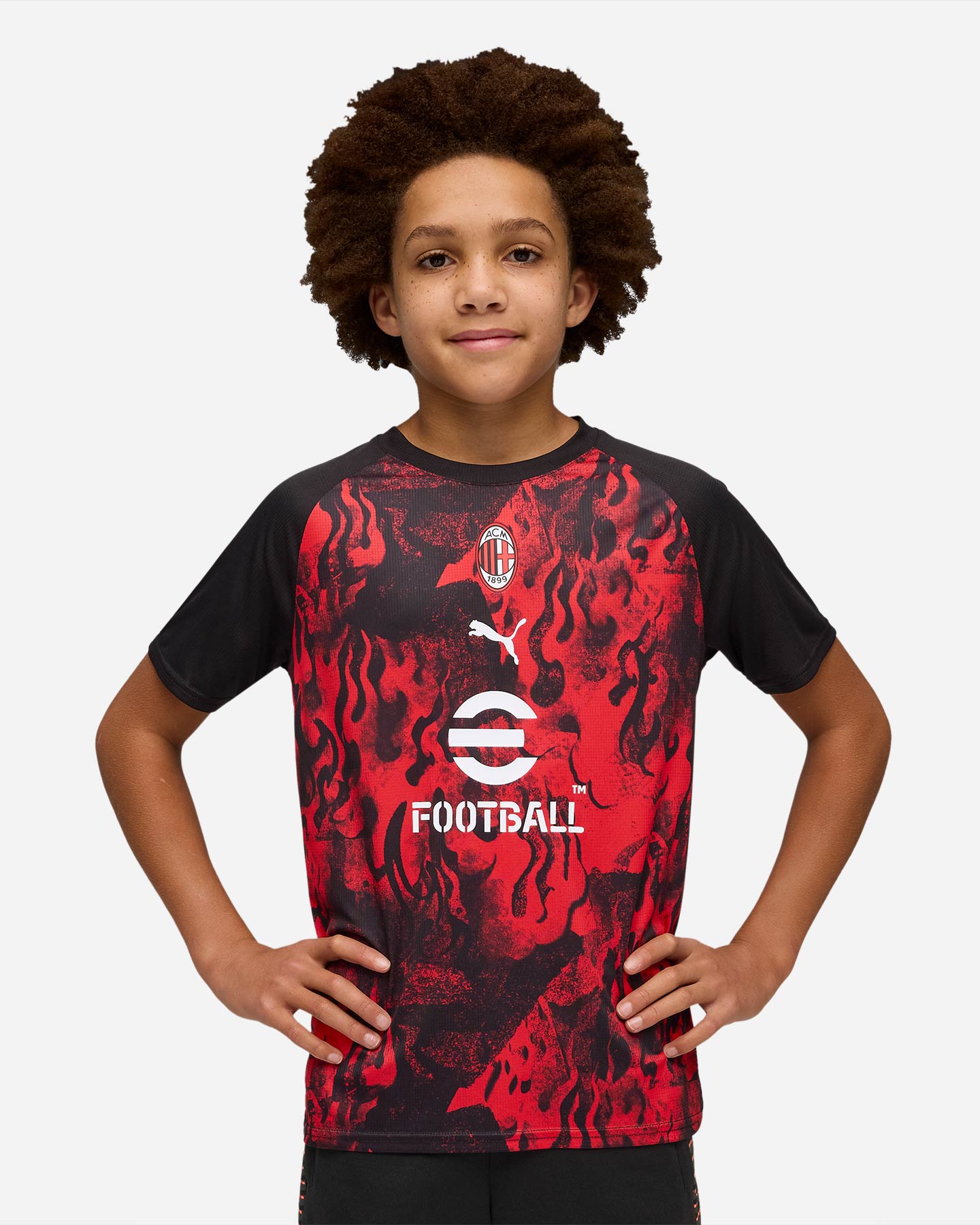 Abbigliamento calcio ufficiale PUMA PREMATCH MILAN 26 JR - Color mix - 2 | Cisalfa Sport