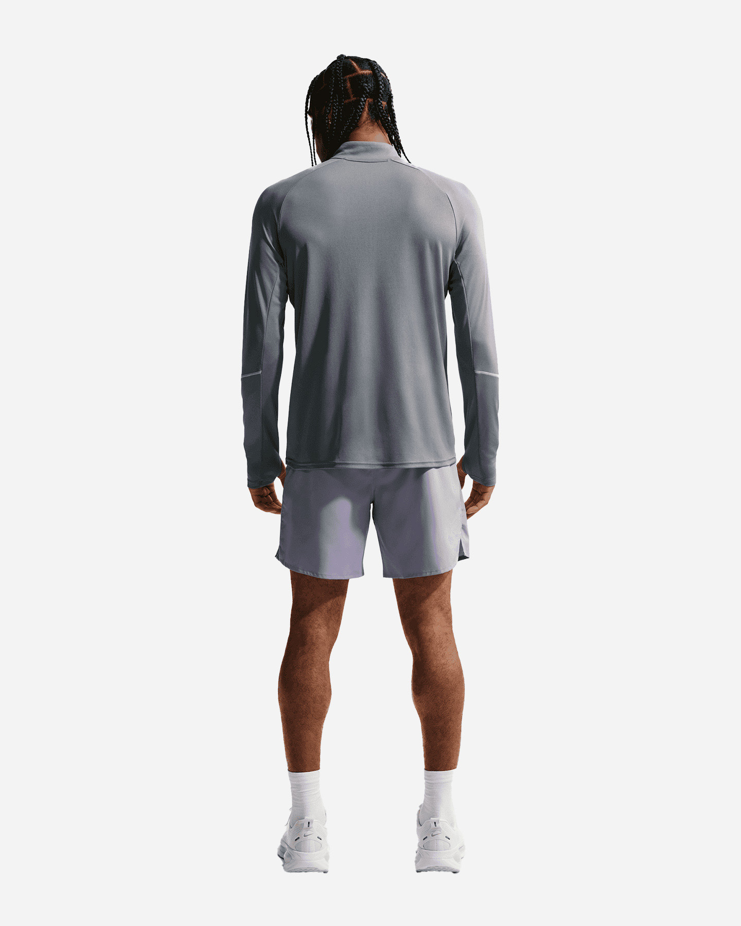 Maglia running NIKE MILER LS M - Grigio - 2 | Cisalfa Sport