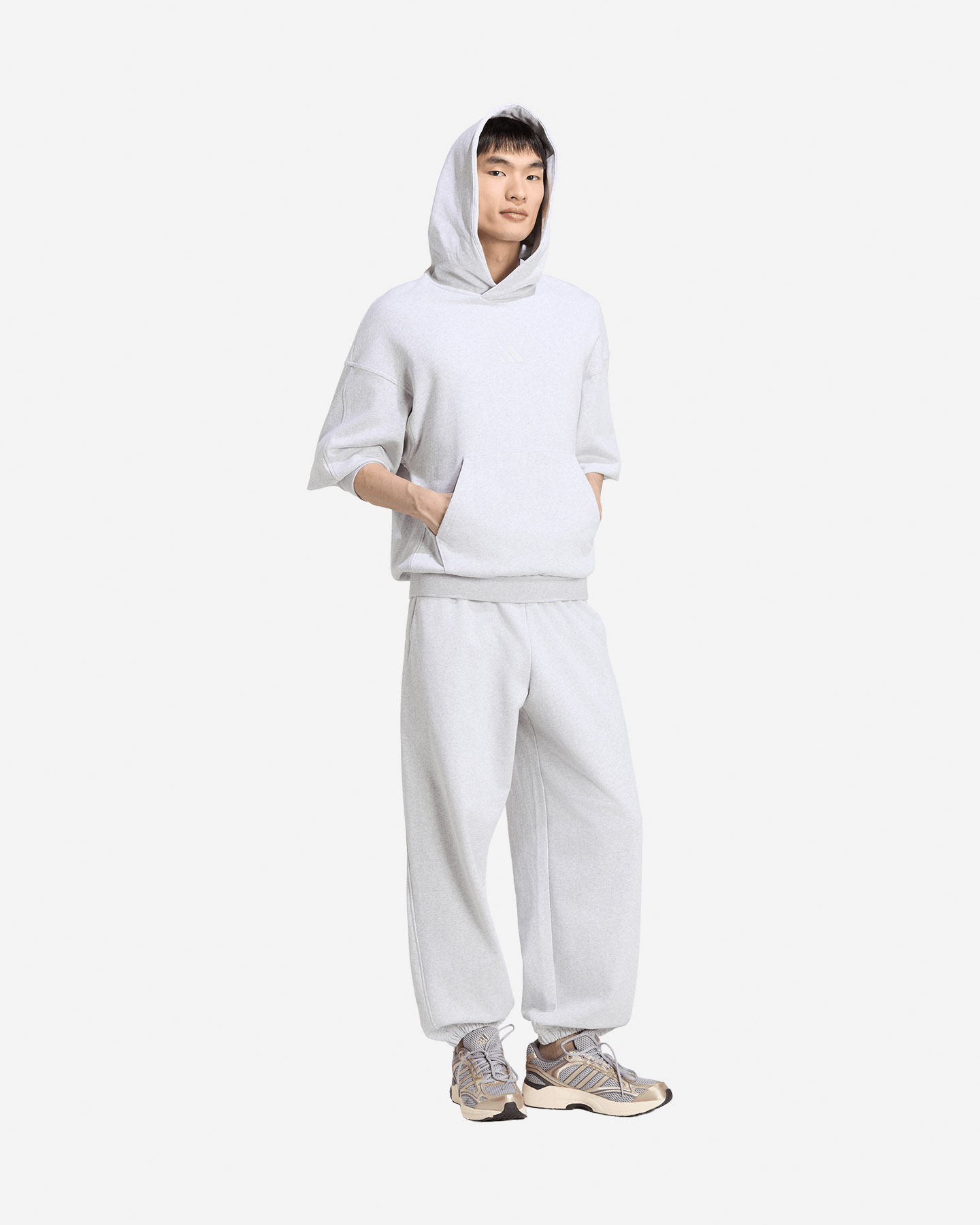 Felpa ADIDAS KIT SMALL LOGO M - Grigio - 2 | Cisalfa Sport