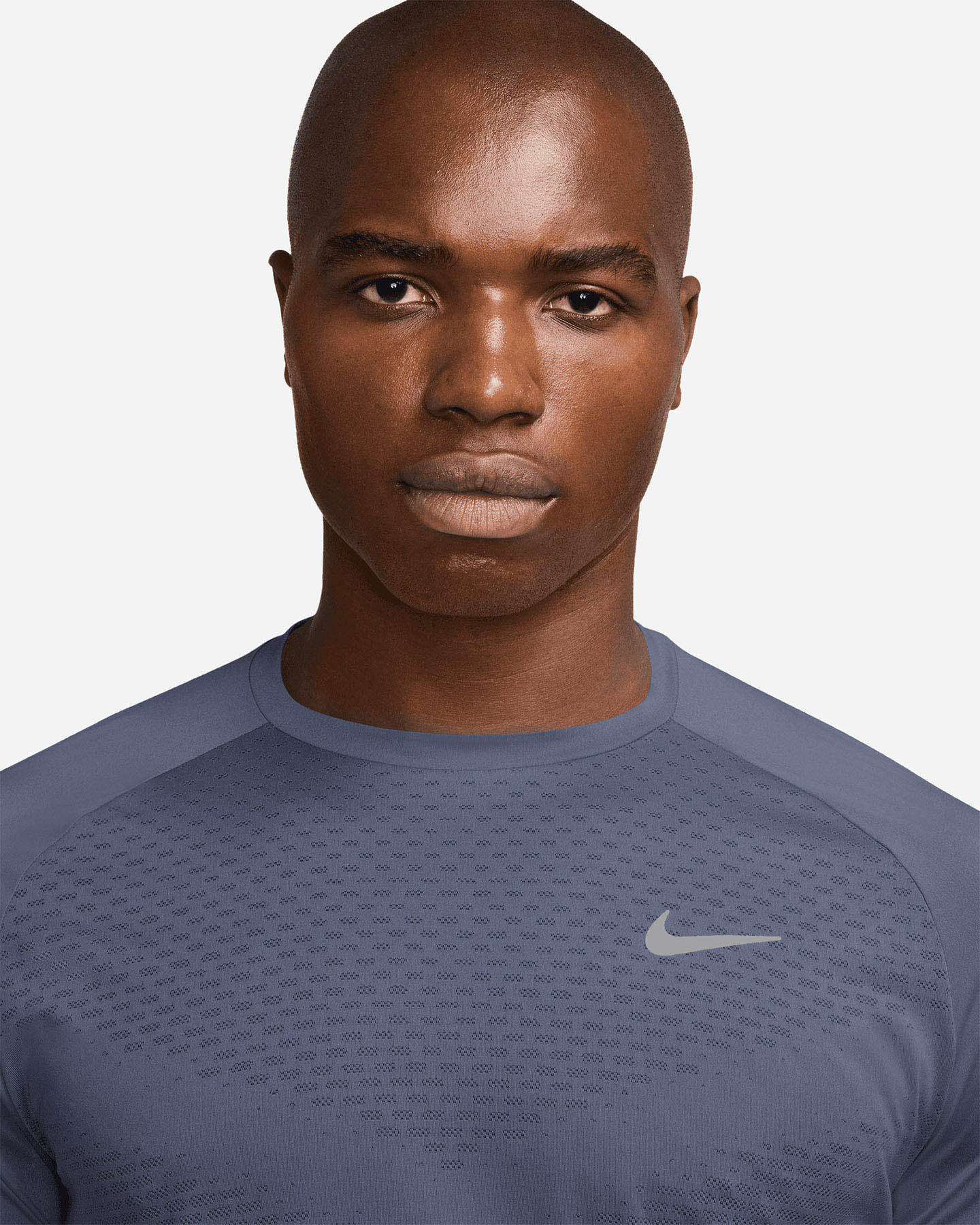 T-shirt running NIKE STRIDE M - Blu - 2 | Cisalfa Sport