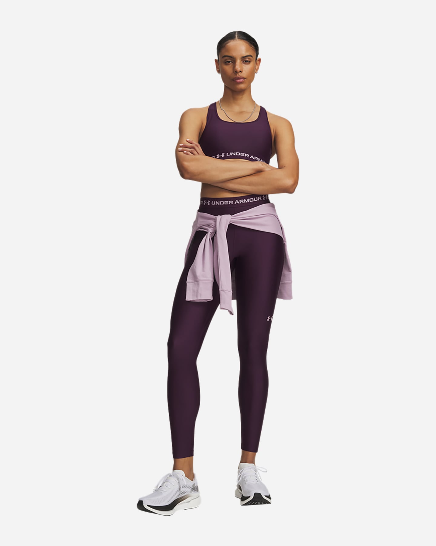 Leggings UNDER ARMOUR HEATGEAR W - Viola - 2 | Cisalfa Sport