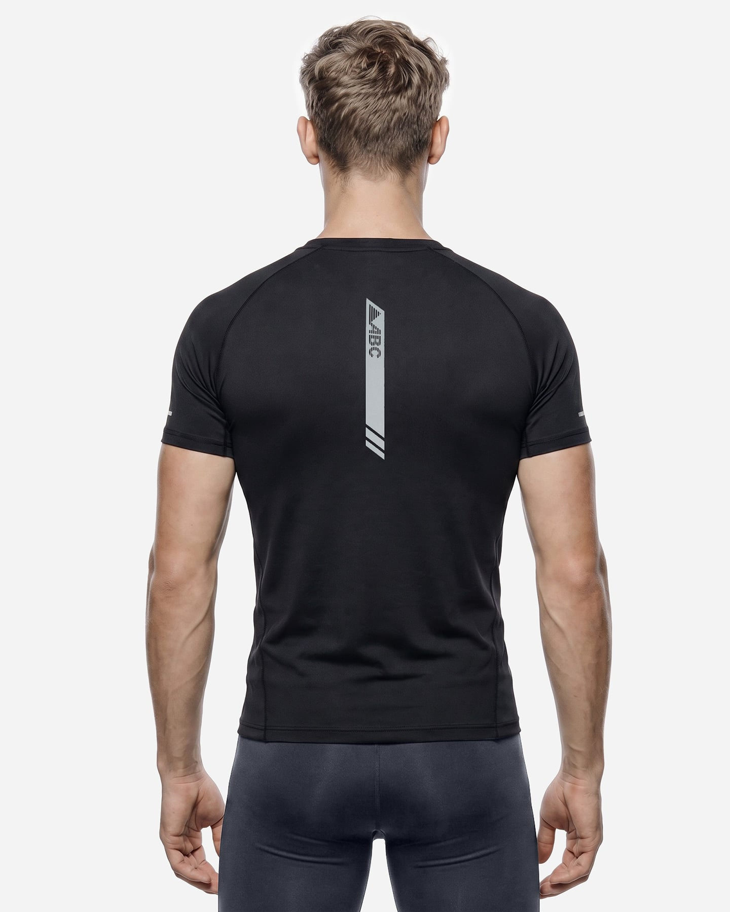 T-shirt running ABC RUNNING BASIC M - Nero - 3 | Cisalfa Sport